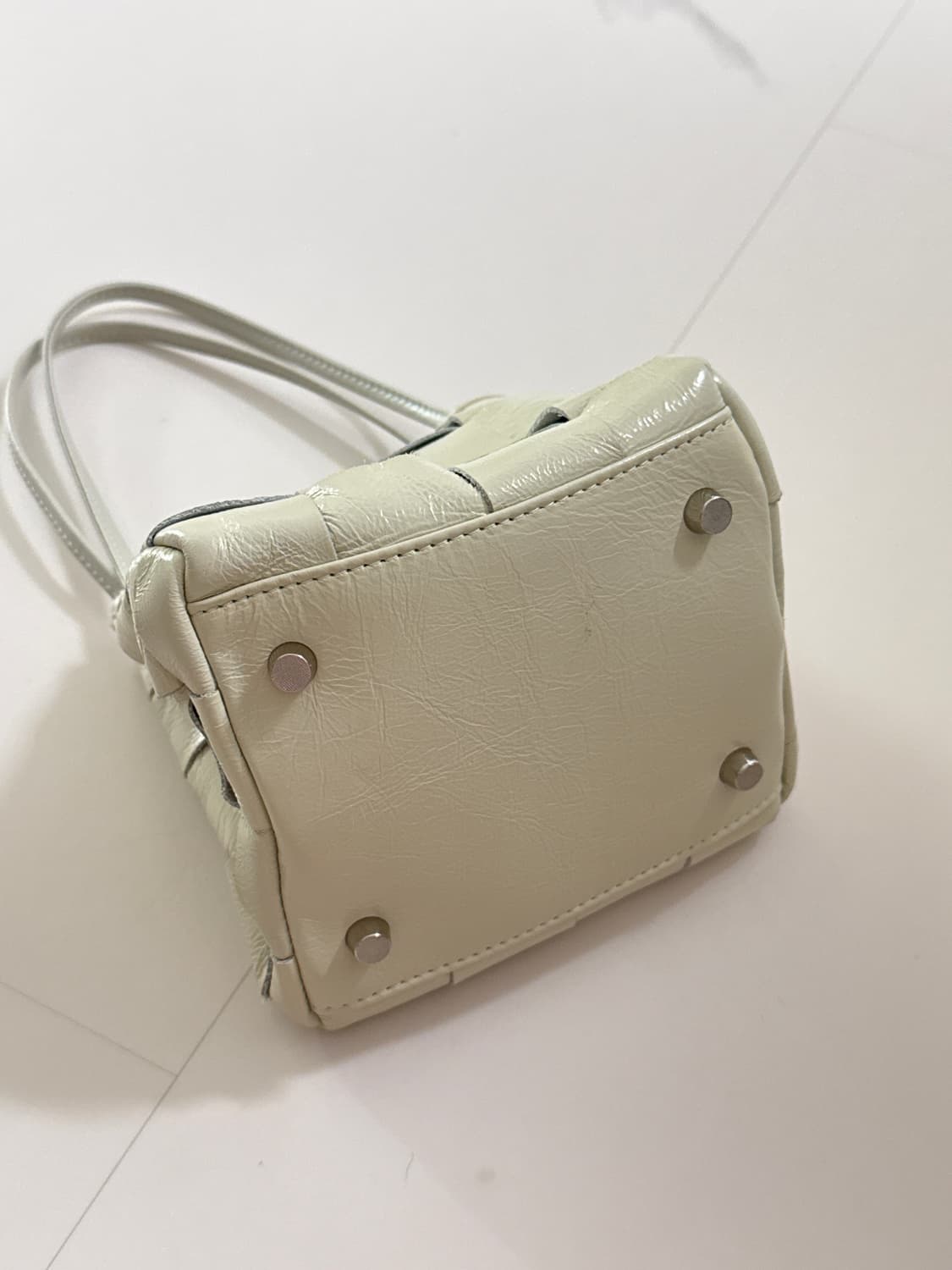 위빙 리얼 레더 토드백 미니백 상품이미지4