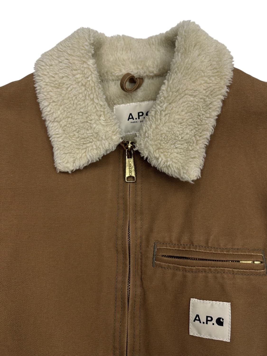 칼하트 X APC 디트로이트 자켓 브라운 (S)  상품이미지3