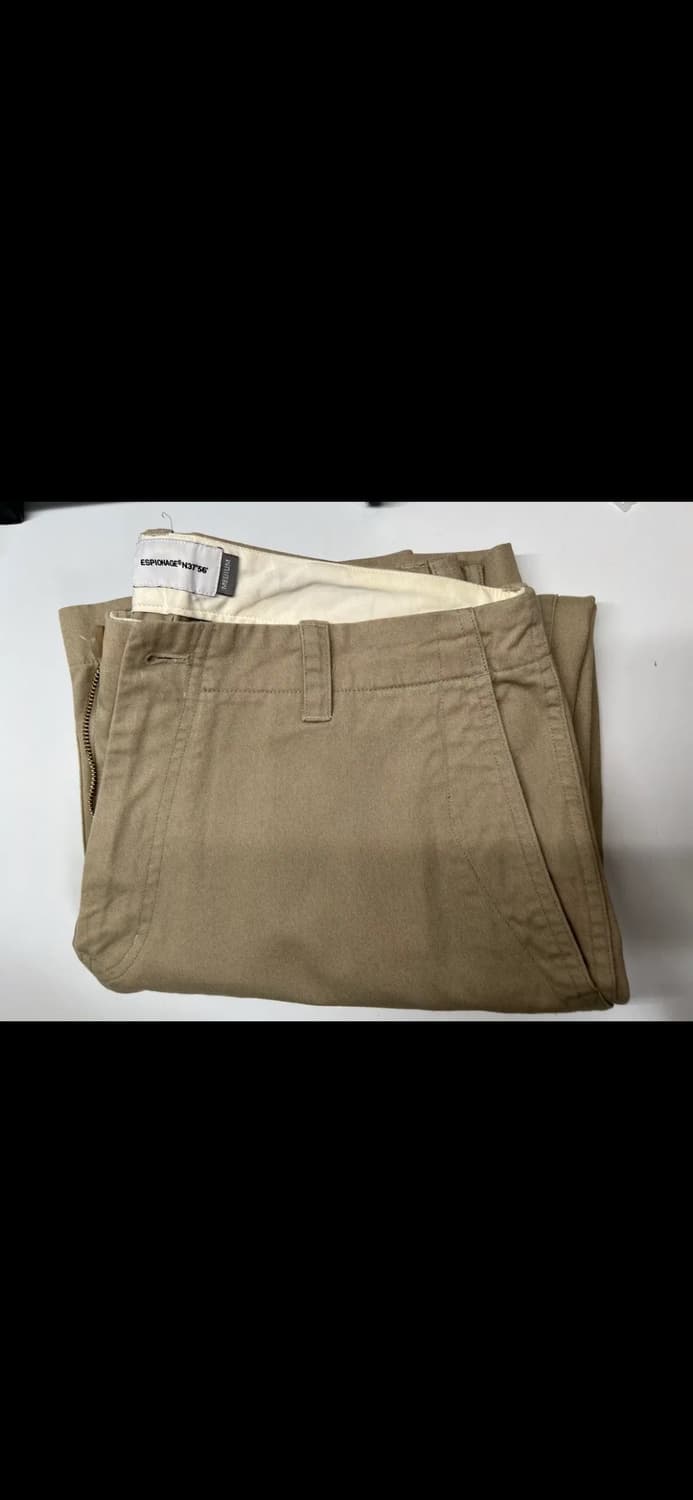 에스피오나지 Wide Officer Pants Beige M 상품이미지3