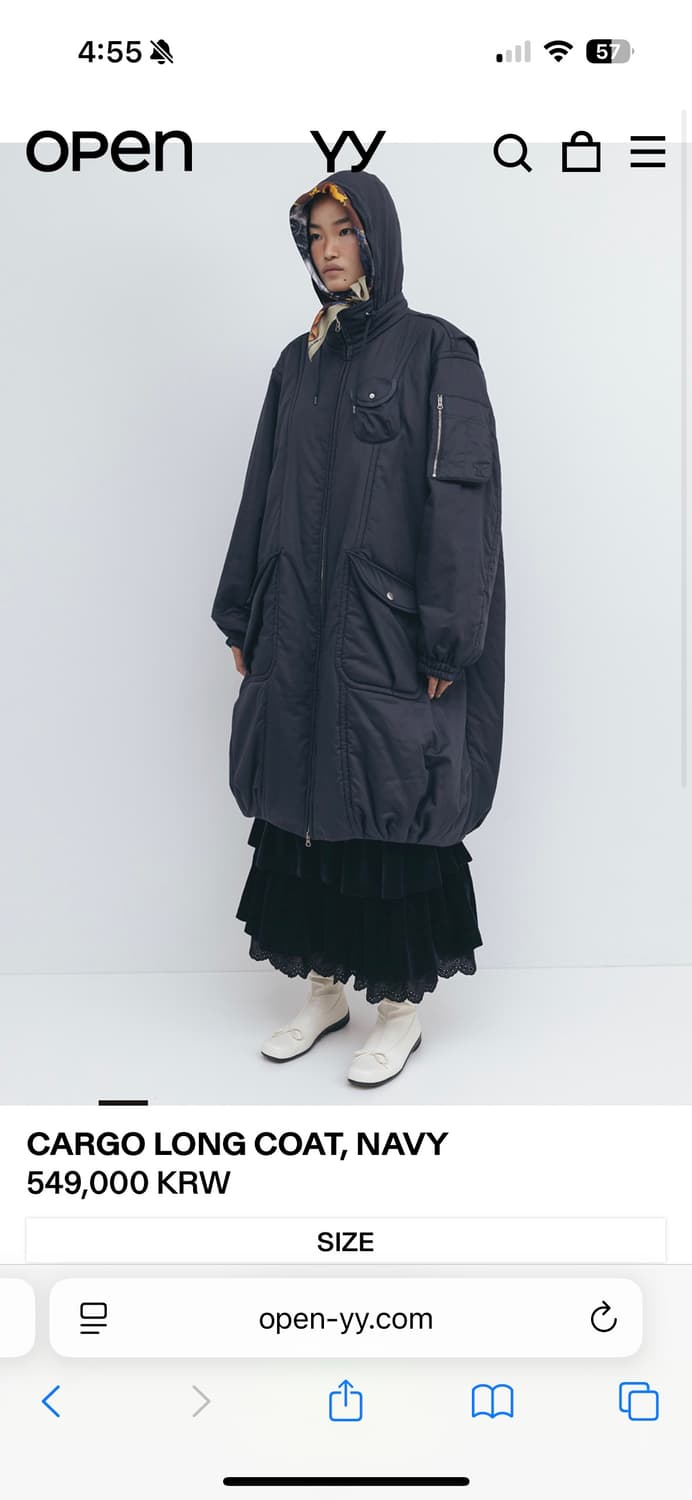 오픈와이와이 카고 롱 코트 상품이미지1