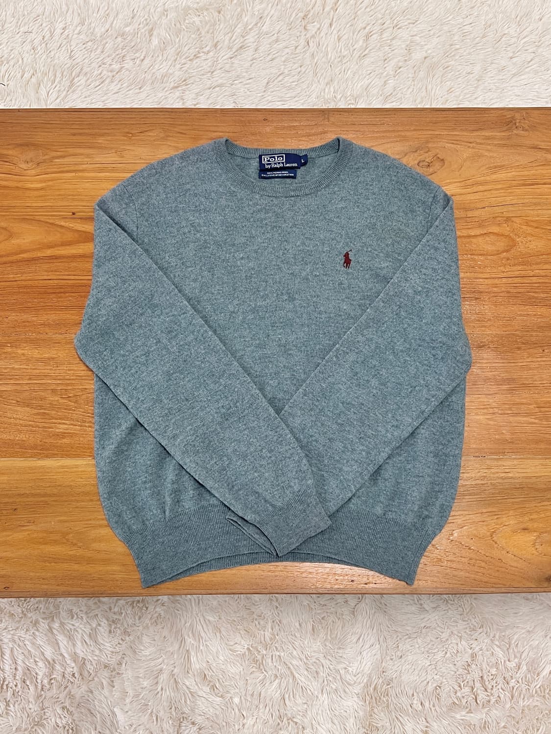 폴로 랄프로렌 크루넥 울 니트 스웨터 상품이미지1