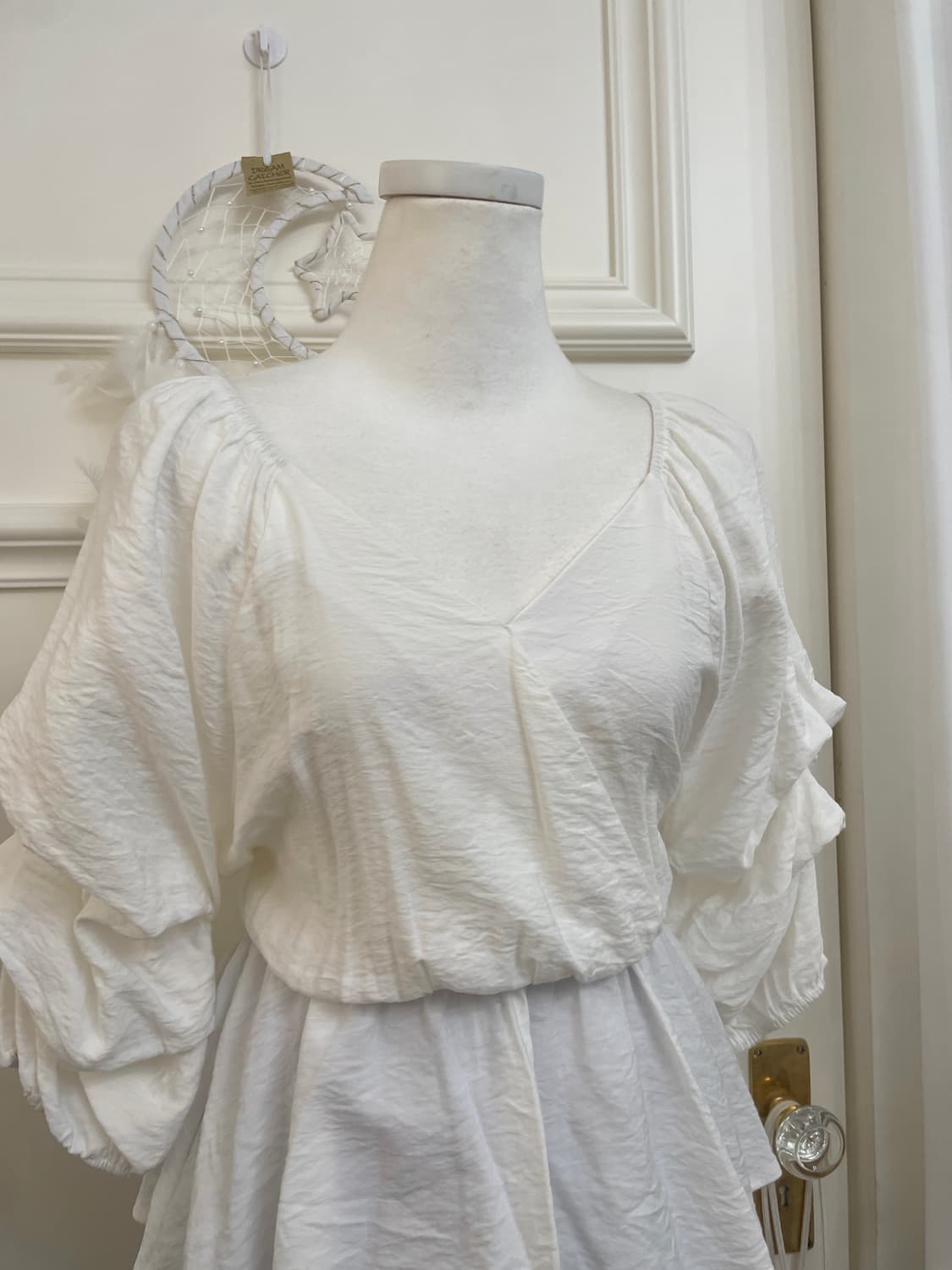 ivory pleats shirring waist banding blou 상품이미지6