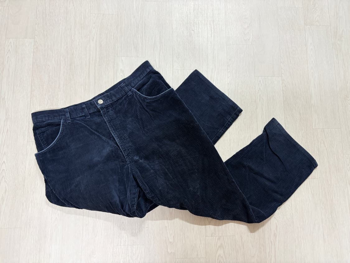 8-90s 랭글러 코듀로이 팬츠 네이비 38 상품이미지6