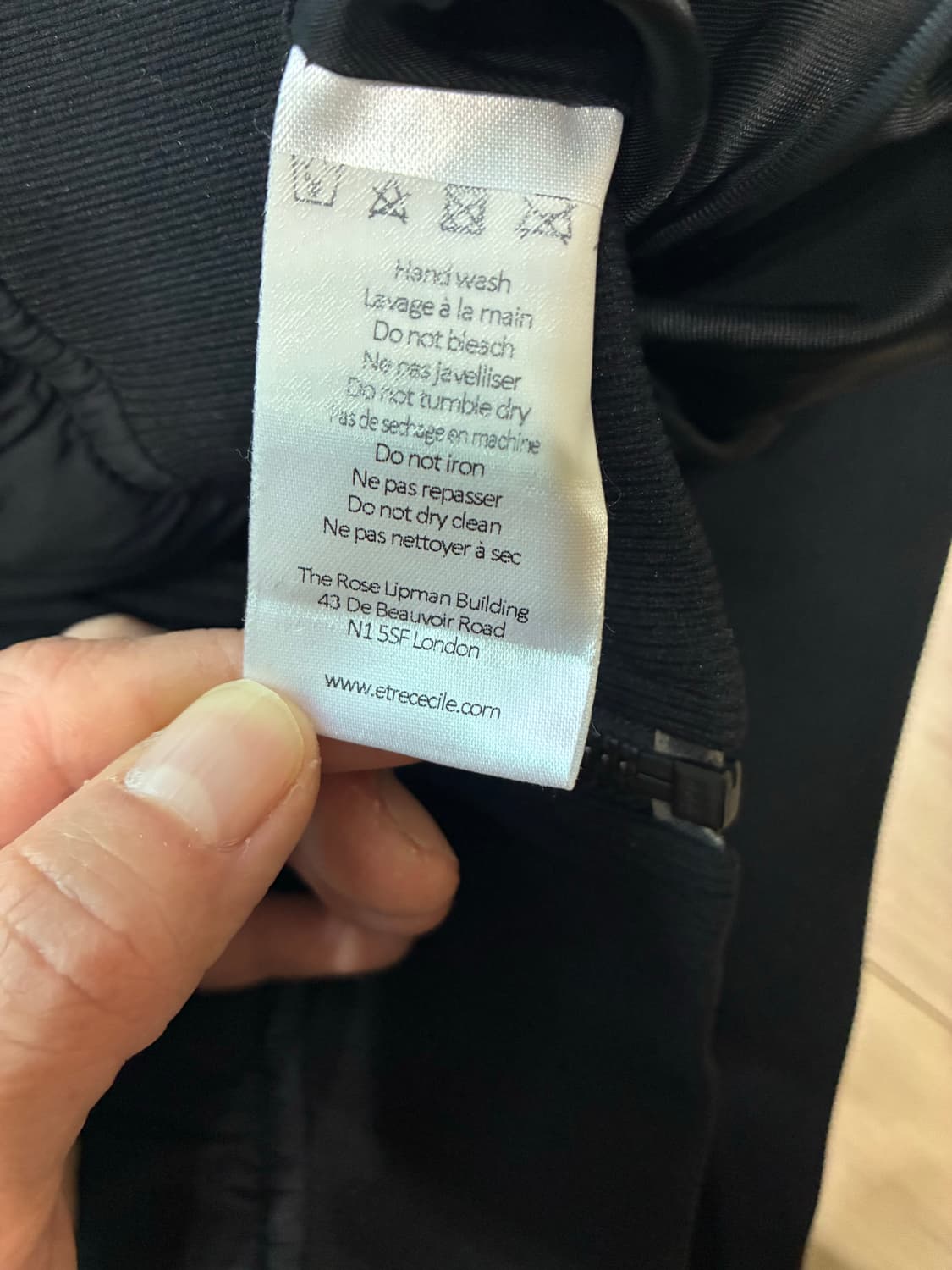 Être Cécile 에뜨레세실 새드페이스 패치 오버사이즈 봄버 재킷 S 상품이미지5