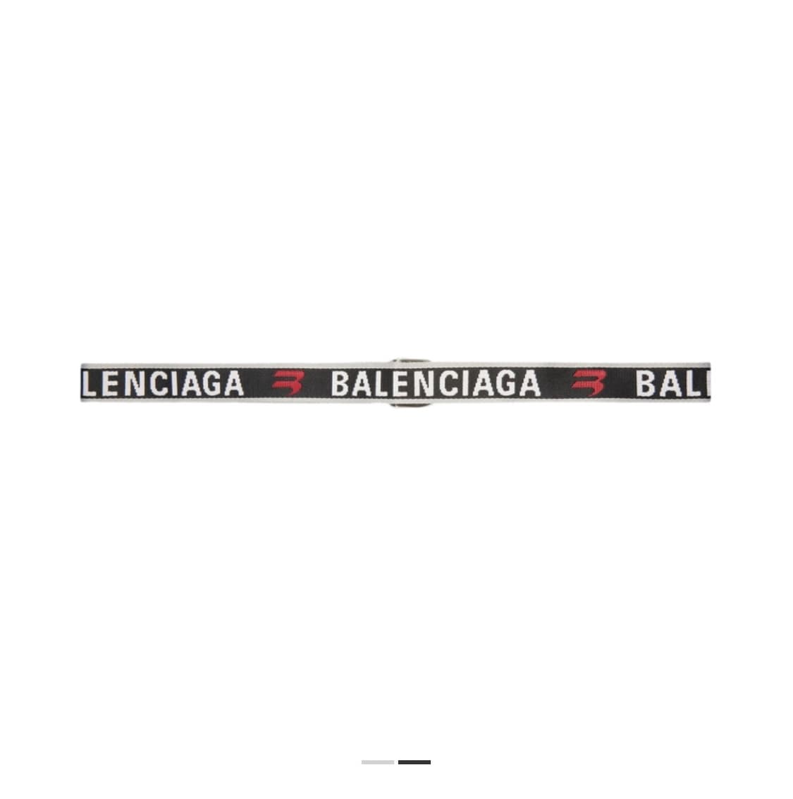 발렌시아가 D 링 벨트 그레이 레드 상품이미지2