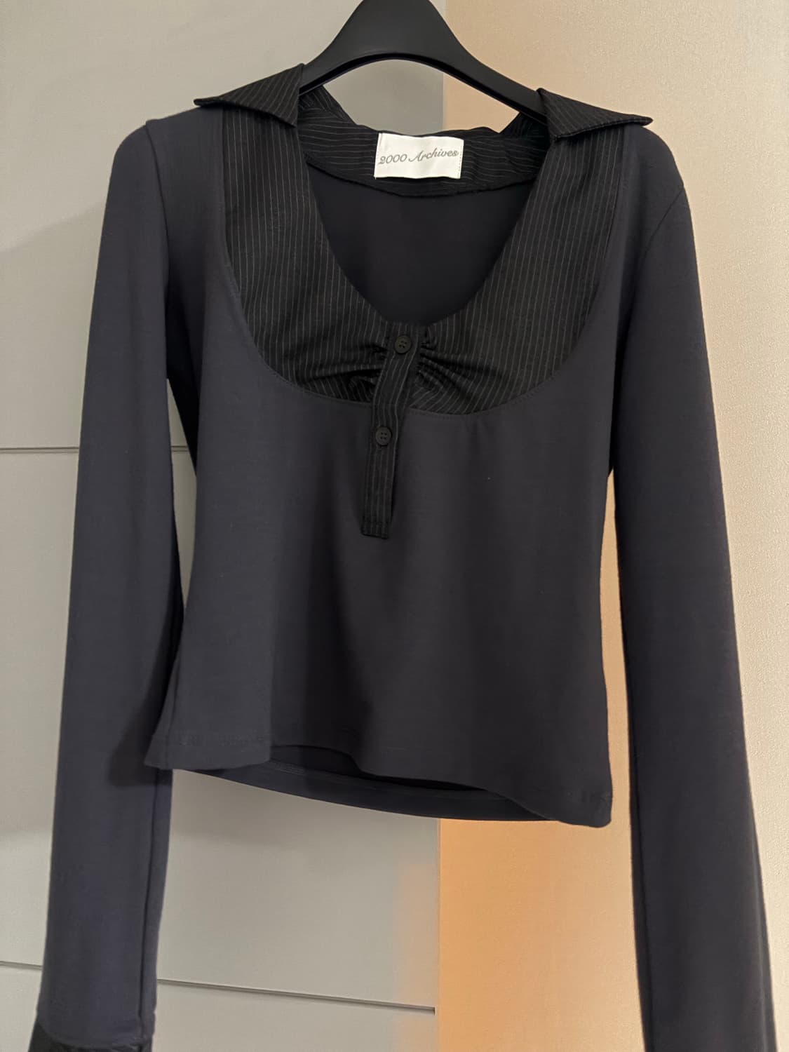 2000아카이브스 스트라이프 프리피 탑 상품이미지1