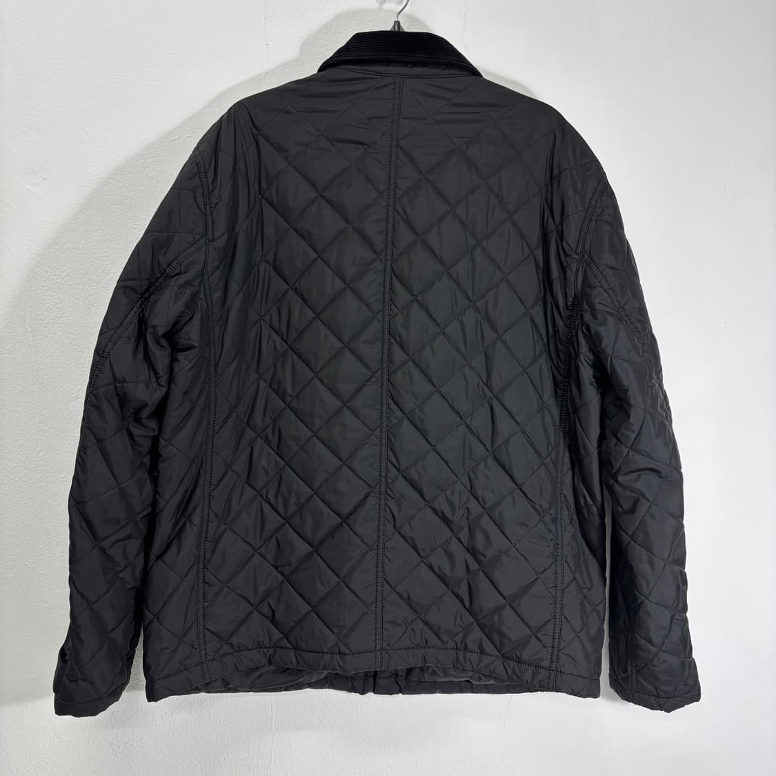 XL 자라 맨 블랙 오버핏 코듀로이카라 퀼팅자켓 상품이미지4