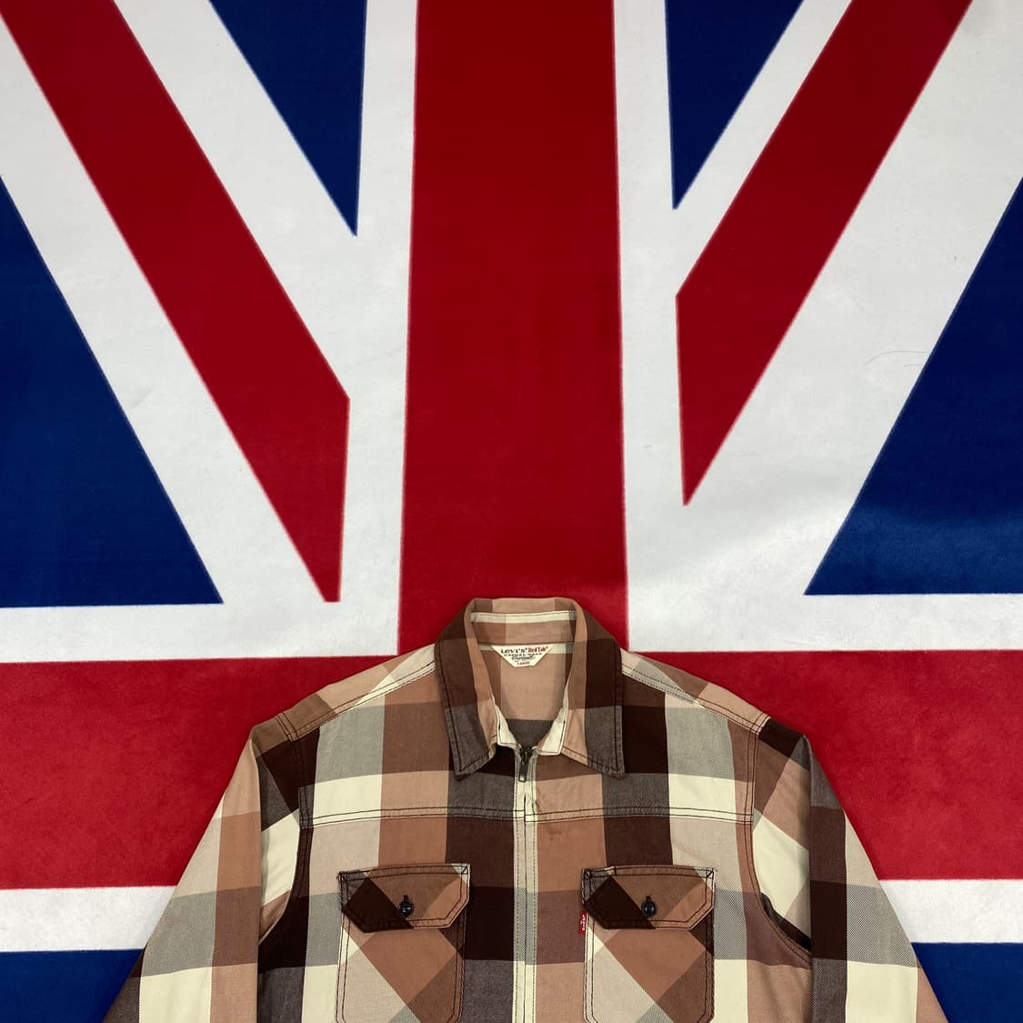 리바이스 체크 셔츠 블루종 L  상품이미지2