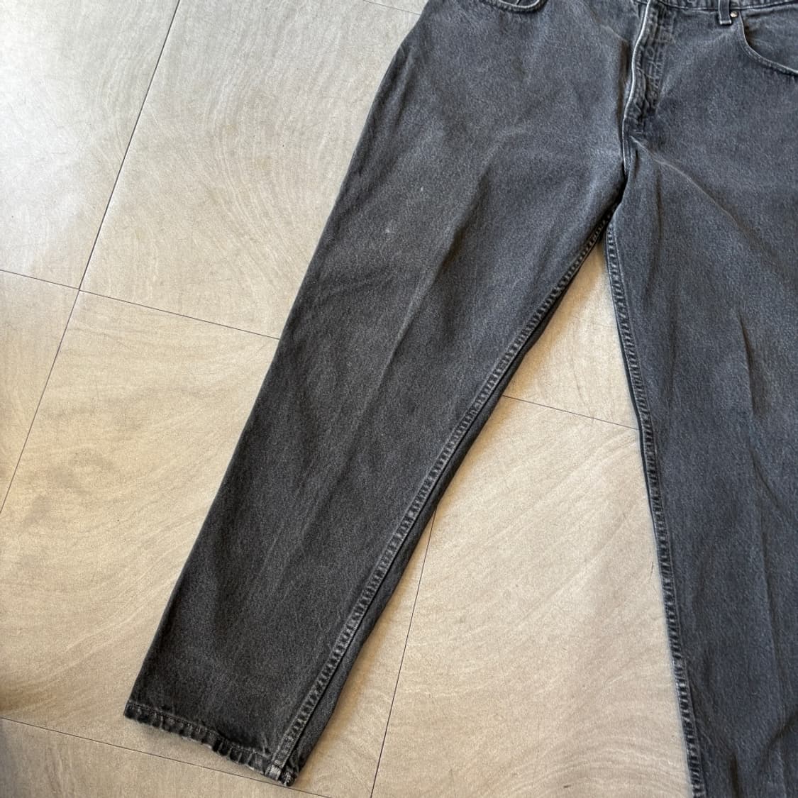93년 6월 미국 생산 리바이스 545 데님 블랙 팬츠 상품이미지3