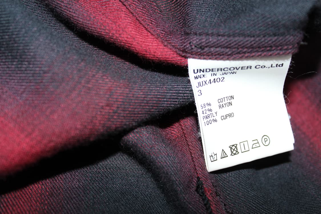 존 언더커버 타탄체크 셔츠 상품이미지8