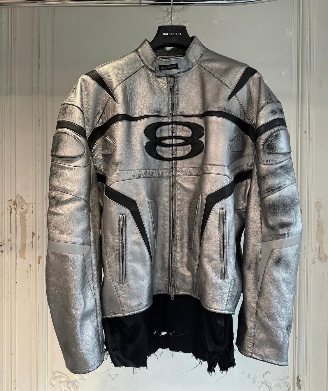 [3]발렌시아가 유니티 스포츠 아이콘 레이서 재킷 실버 상품이미지6