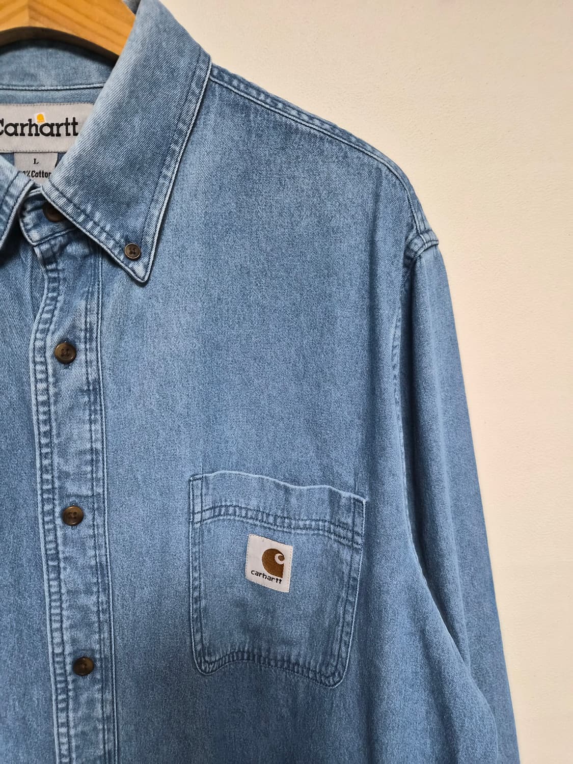 칼하트Carhartt 데님 셔츠 L - S254 상품이미지3