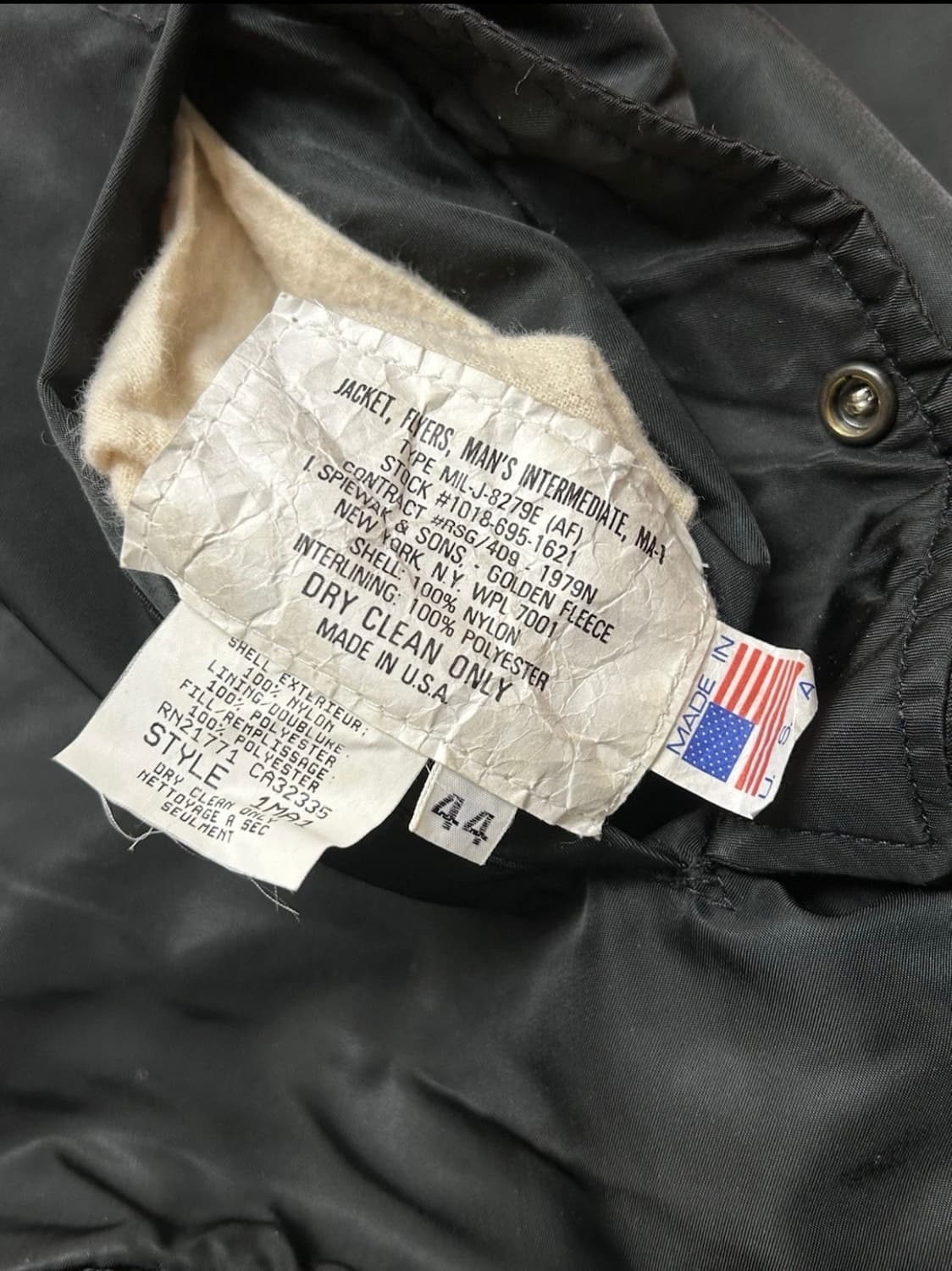 made in usa black ma-1  상품이미지4