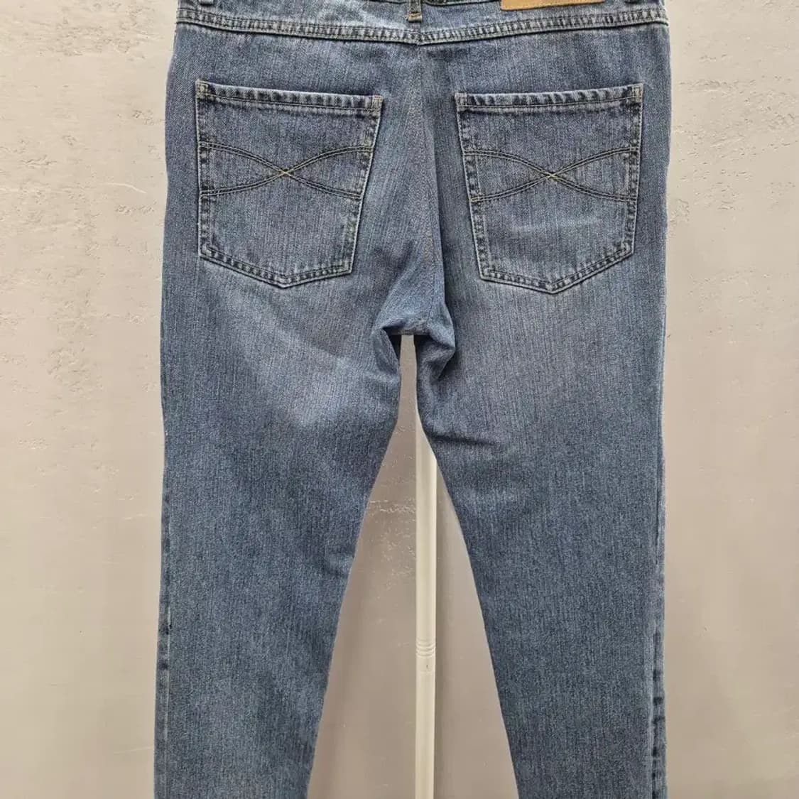 브루넬로 쿠치넬리 코튼 스트레이트 팬츠 블루진 상품이미지3