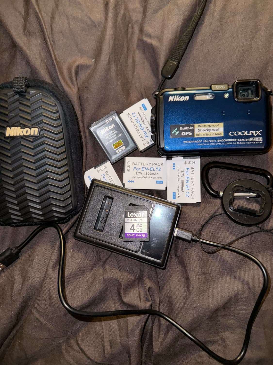 니콘 쿨픽스 aw100 블루 nikon coolpix 빈티지 디카 상품이미지2