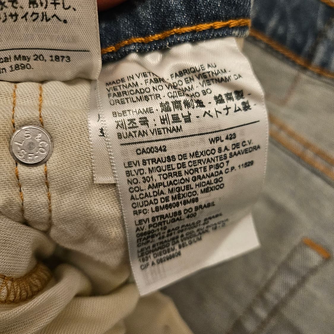 리바이스 연~중청 청바지 32/32 판매 상품이미지2