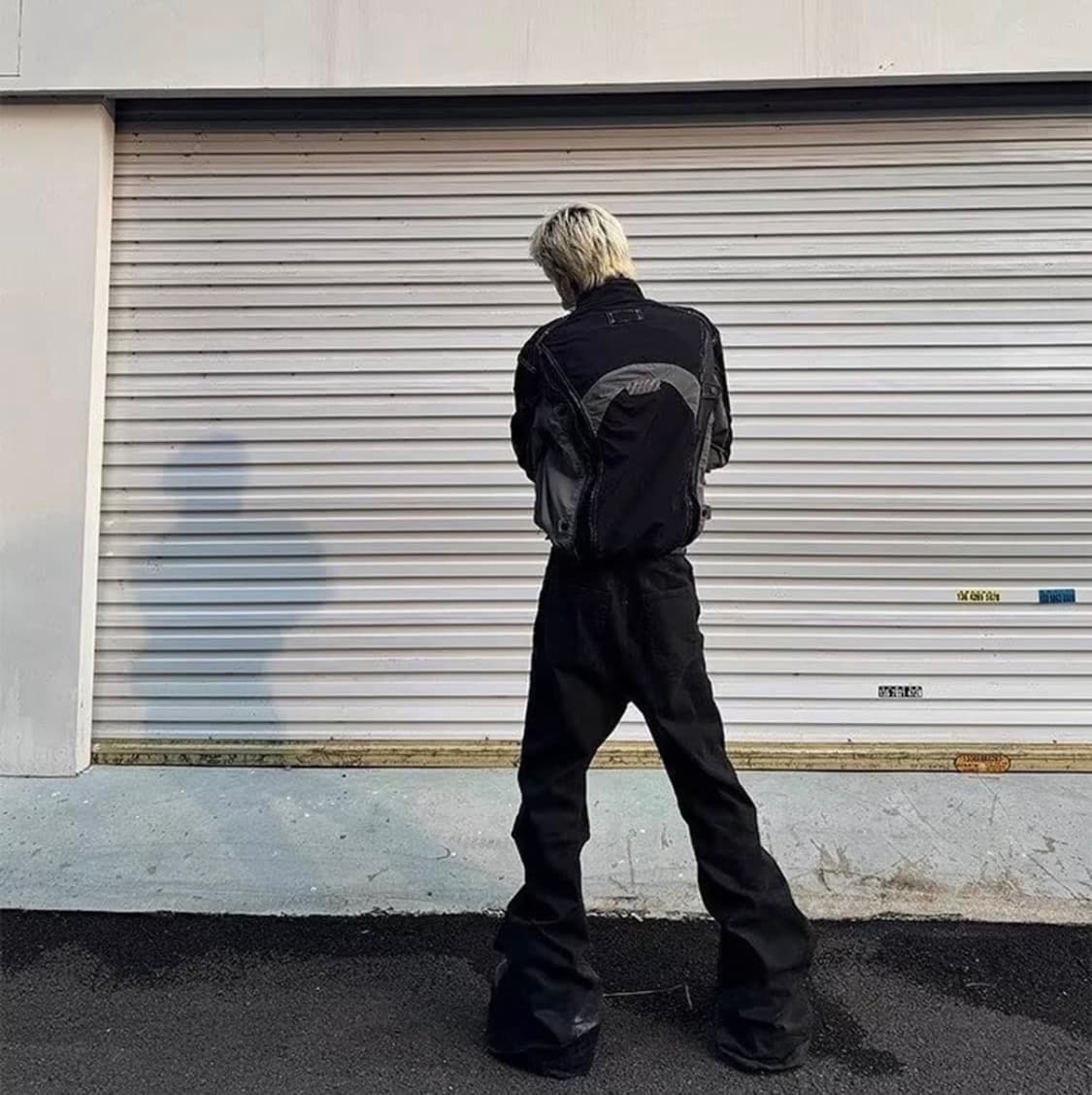 릭오웬스 스타일 코튼 플레어진  상품이미지3