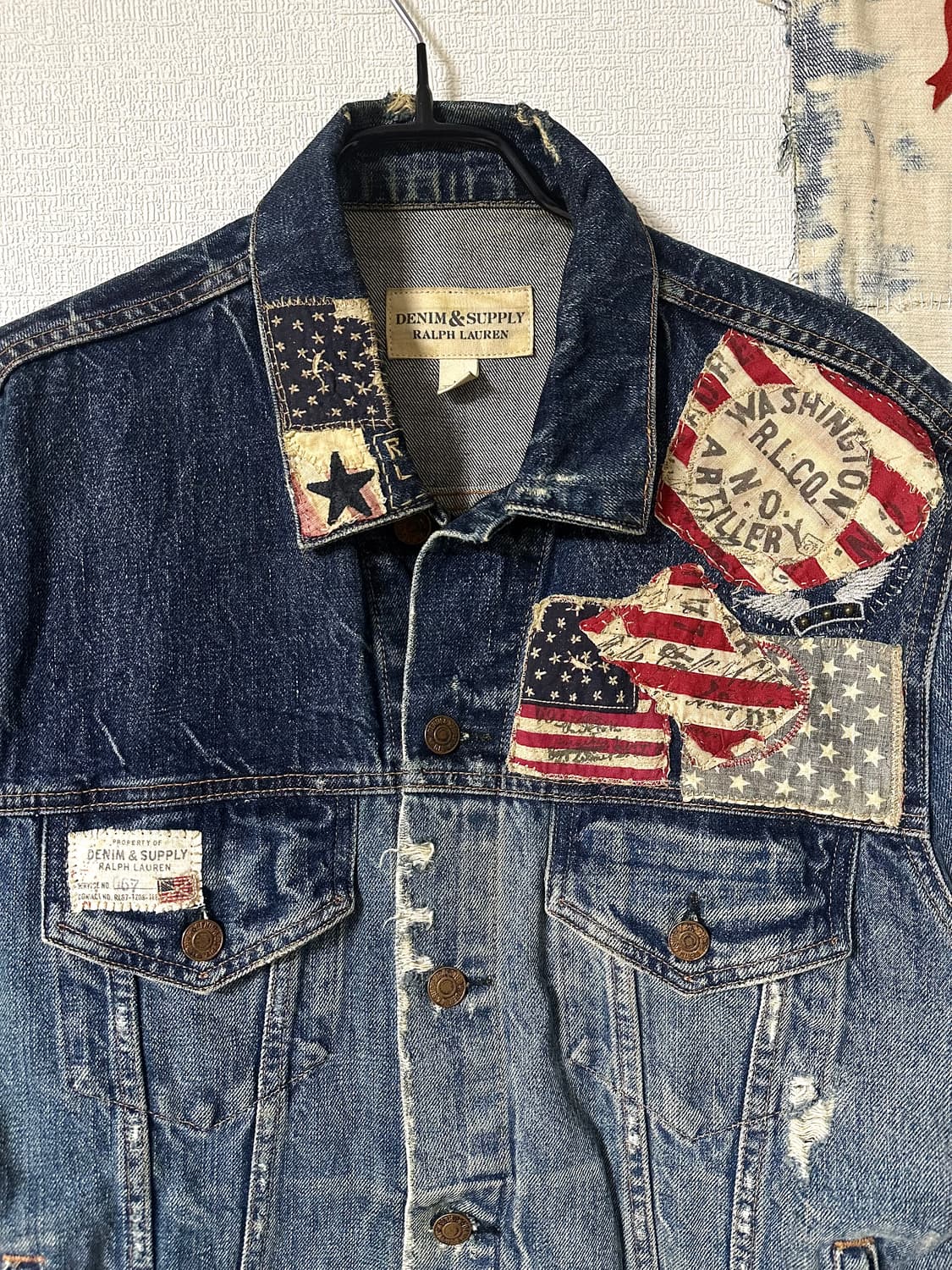 폴로 데님앤서플라이 리워크 데님 자켓 (아메리칸 패치워크 커스텀) 상품이미지2