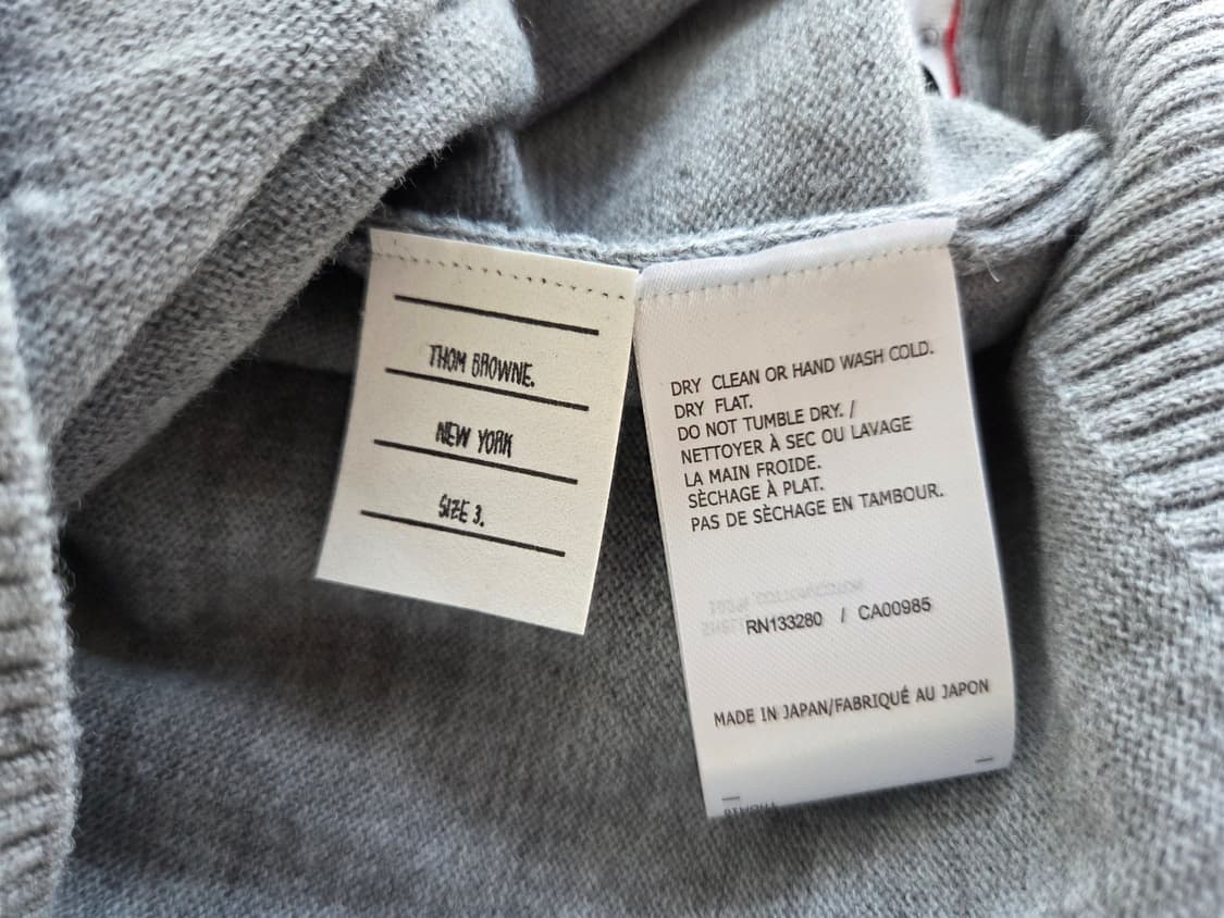 톰브라운 롱슬리브 니트 그레이 3 상품이미지5