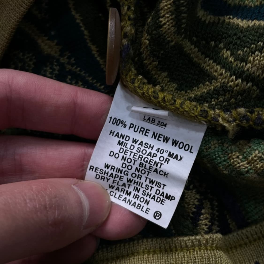 95-100 쿠지 케이블 가디건 상품이미지4