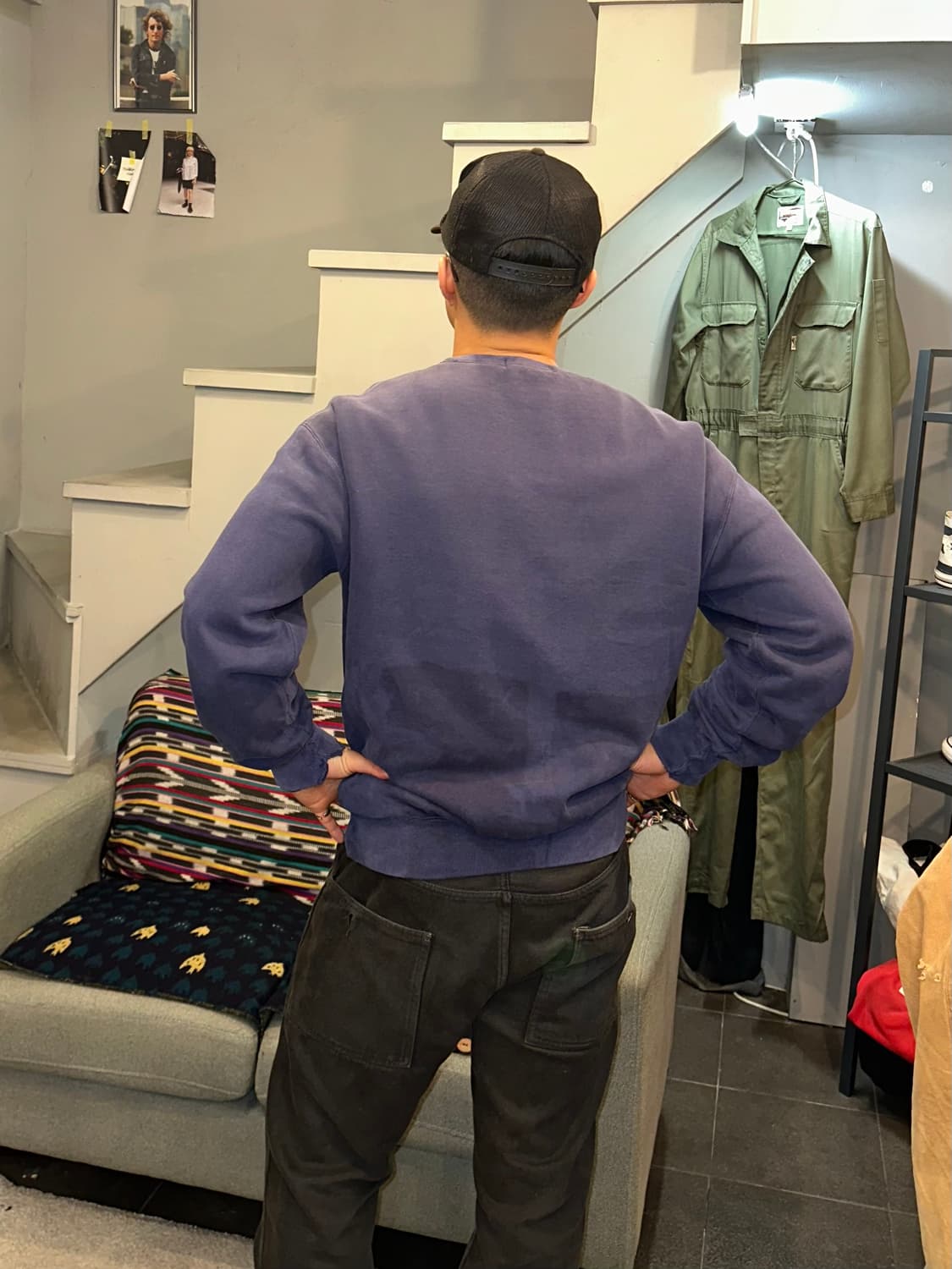 90’s Polo Ralph Lauren logo fading sweat 상품이미지3