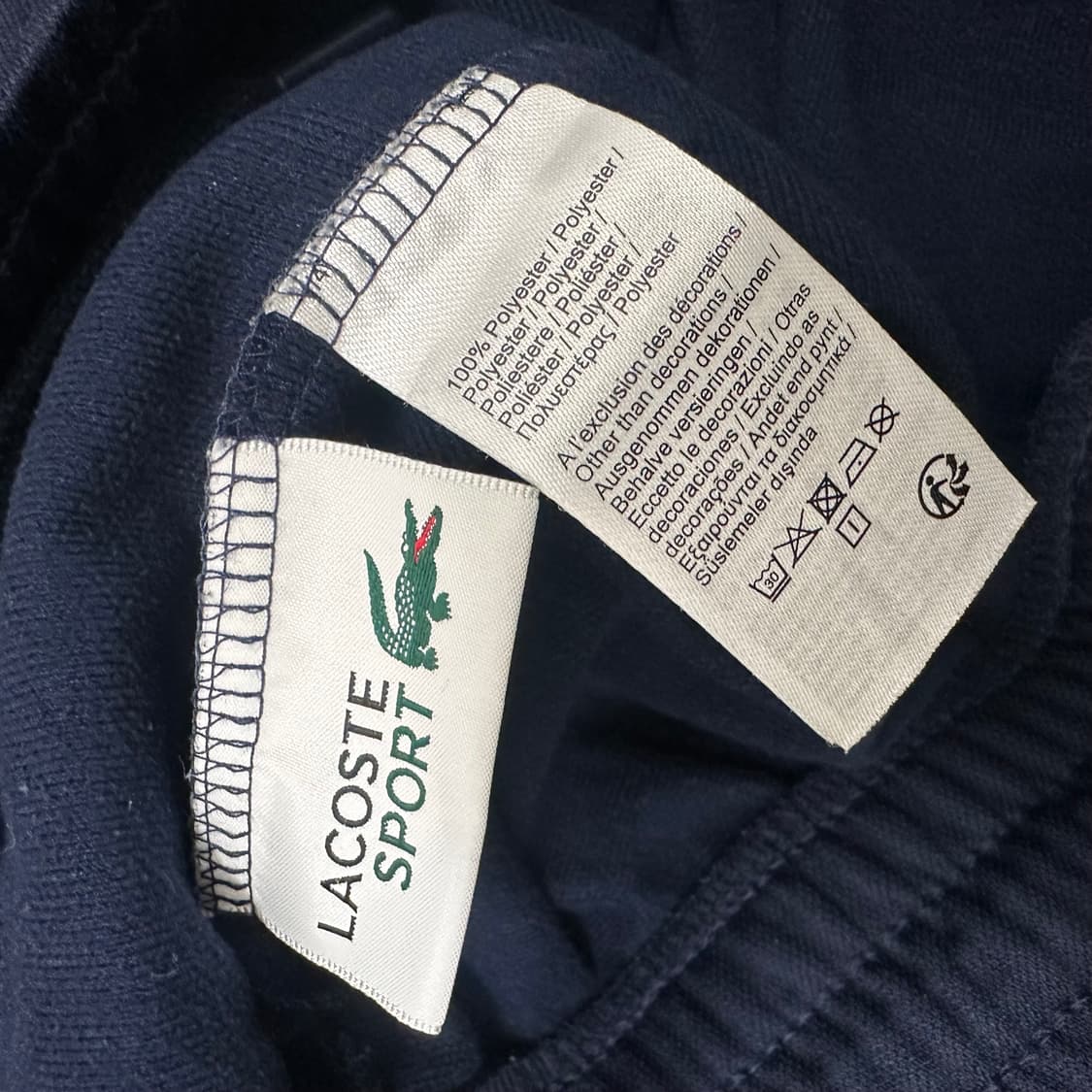 라코스테 트레이닝복 추리닝 운동복 바지 네이비 S 상품이미지7