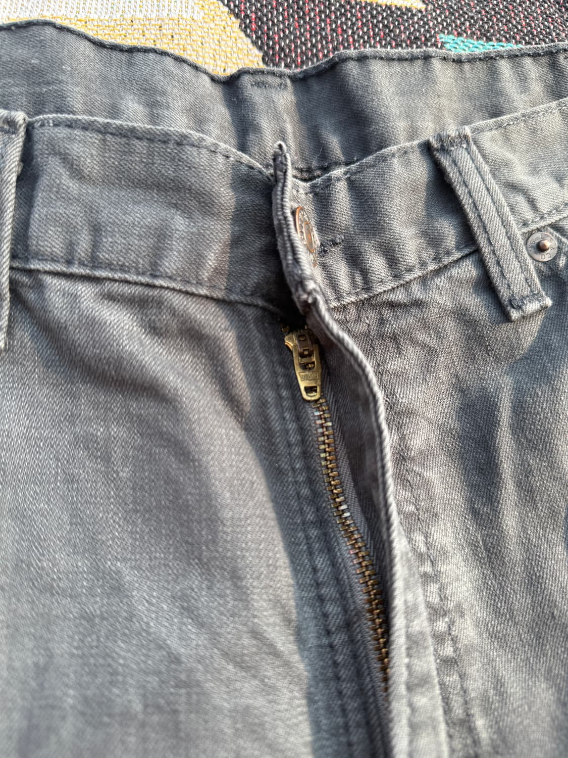 리바이스 505 흑청 38/34 화이트탭 상품이미지6