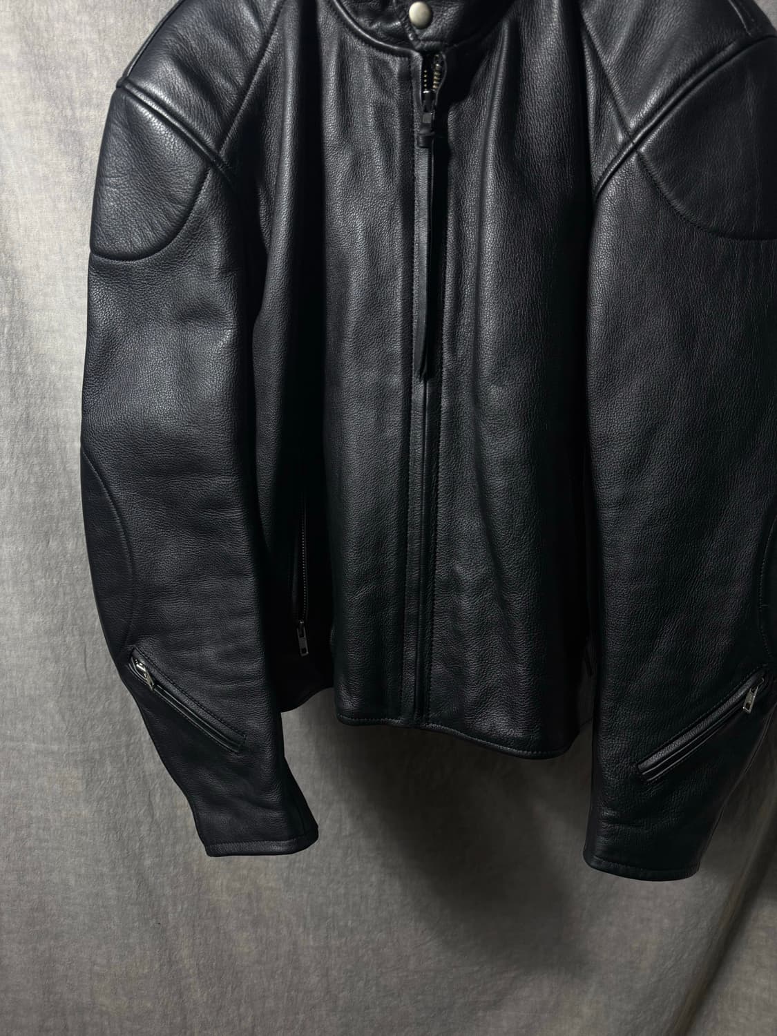 Greedy Motorcycle Cow hide Jacket 상품이미지4