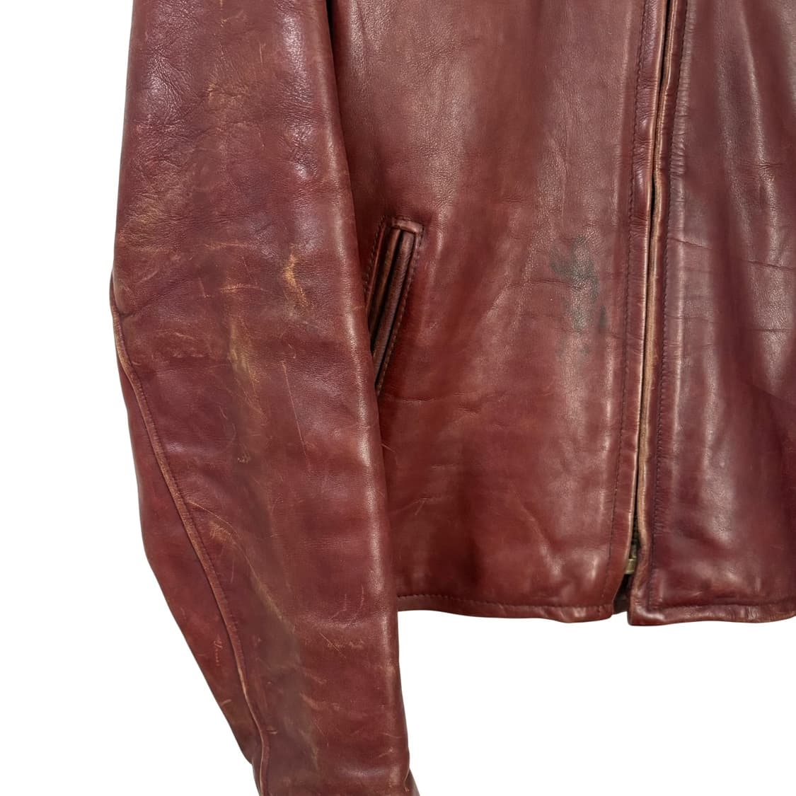 RBC 스티어하이드 카페레이서 크롭 레더 자켓 36 라이더자켓 상품이미지6