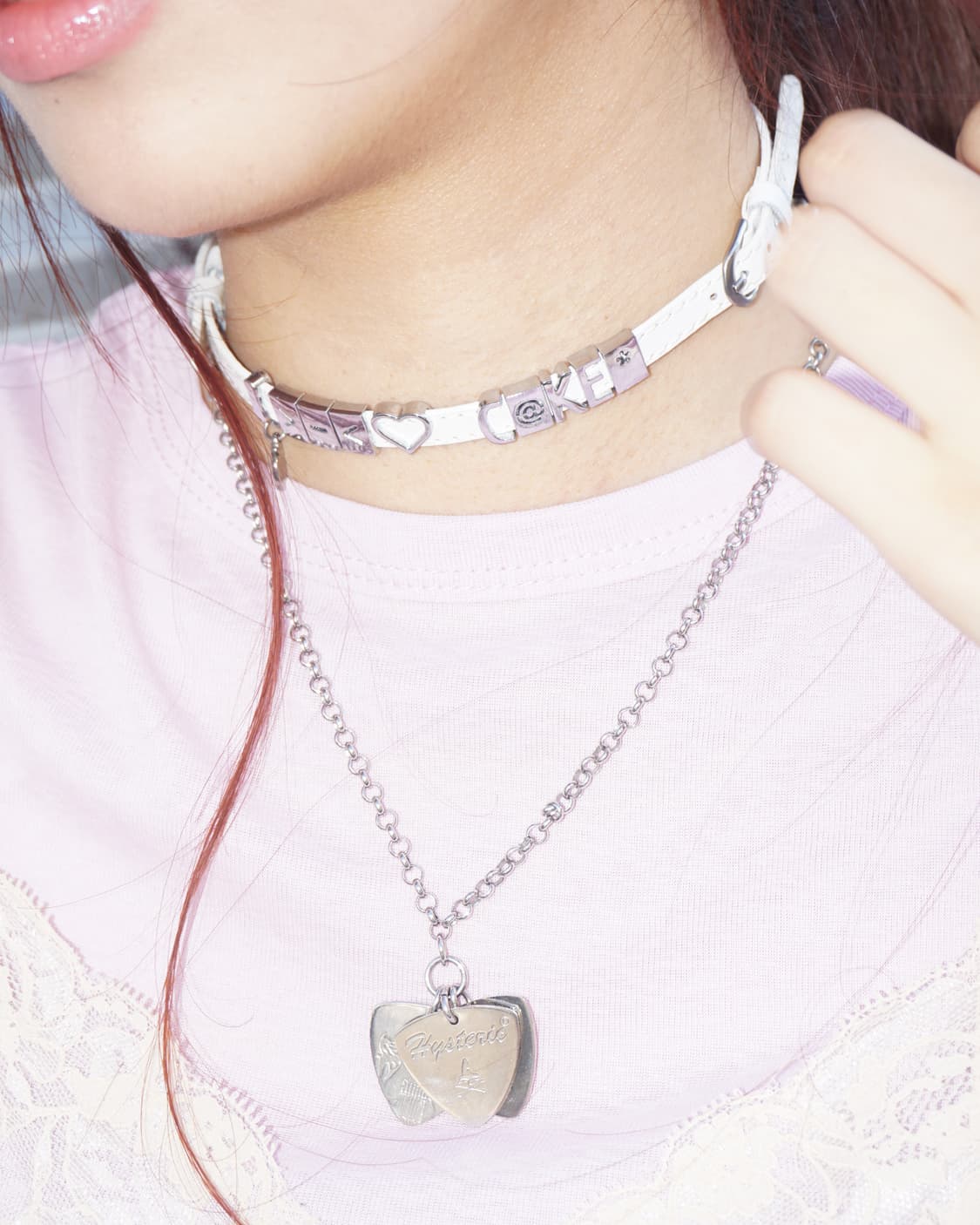 PIECE ♡F C@KE* Choker (white only) 상품이미지3