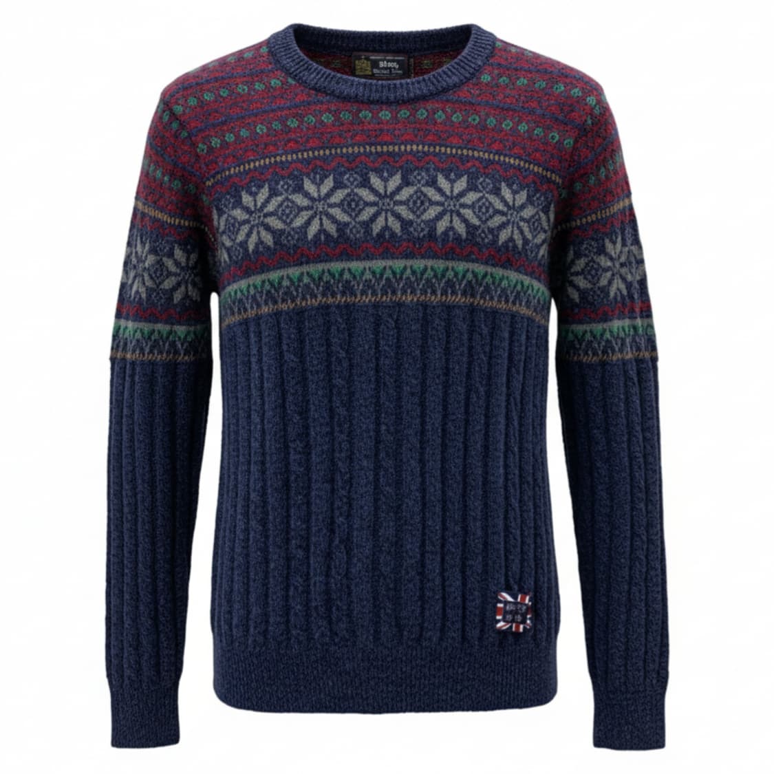 일본 빈티지 gim 브리티쉬 울 100 노르딕 니트 1822 상품이미지1