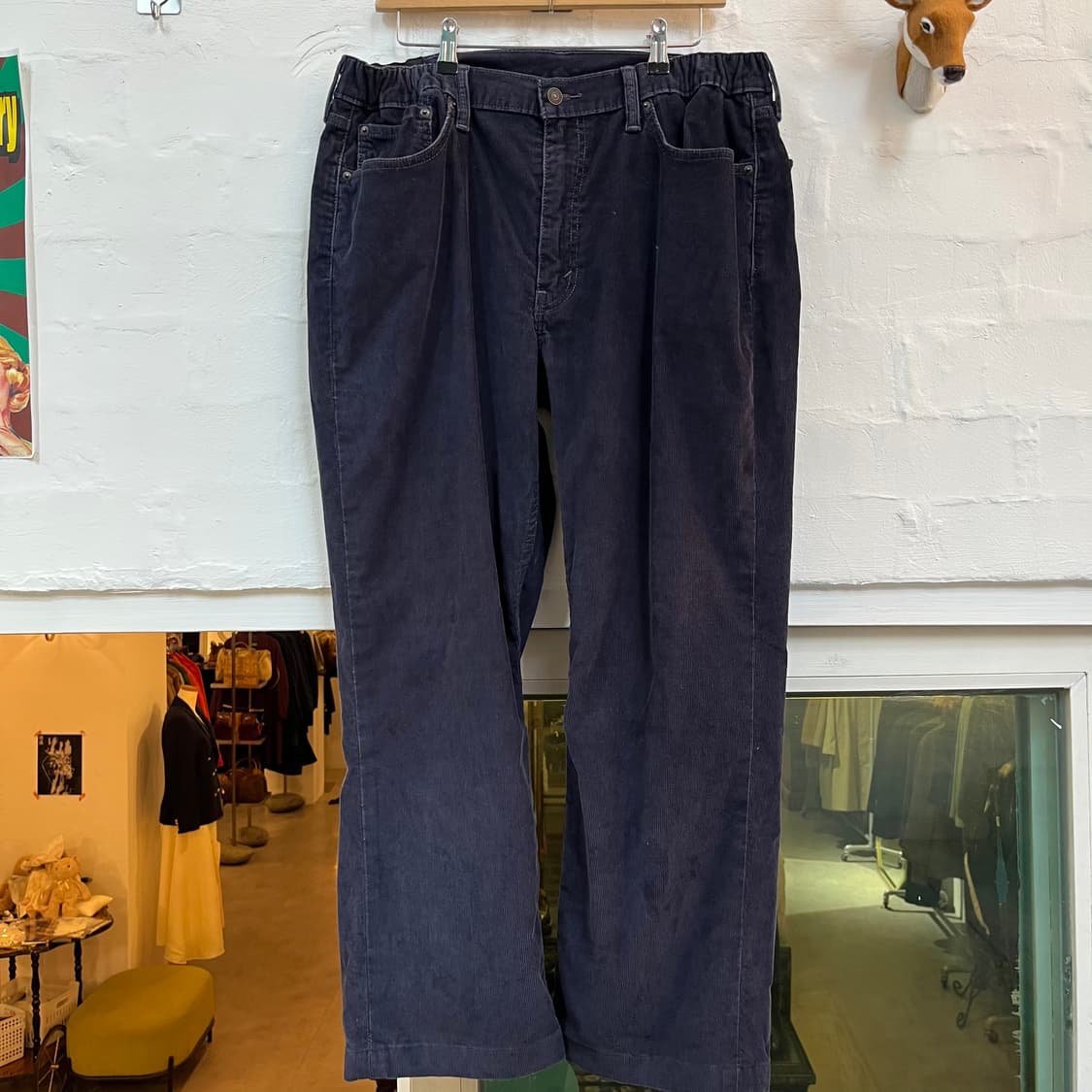 Levis 514 네이비 블루 코듀로이 팬츠 38x32 상품이미지1