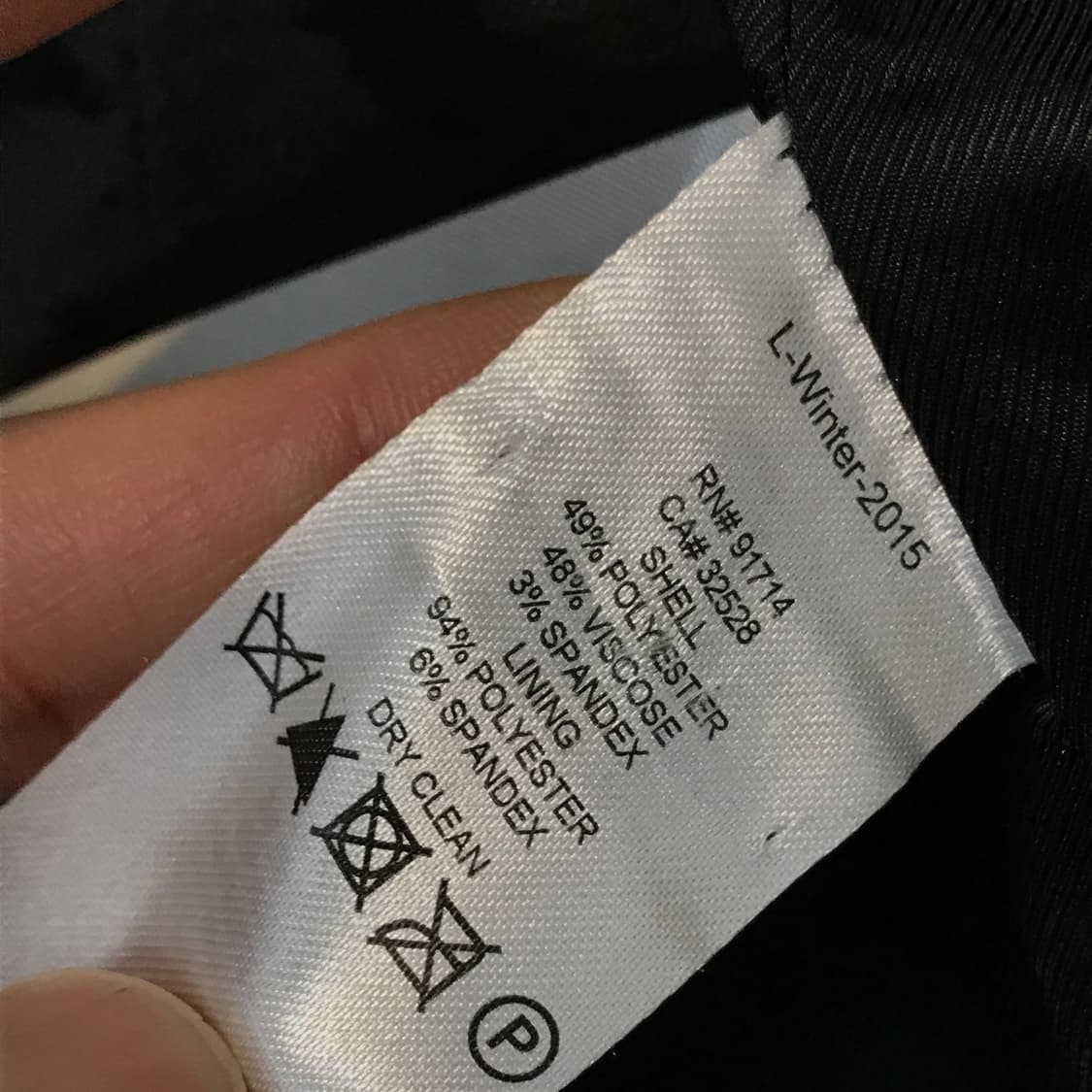 아르마니 익스체인지 블랙 원버튼 블레이저 자켓 여성 44 사이즈 상품이미지5