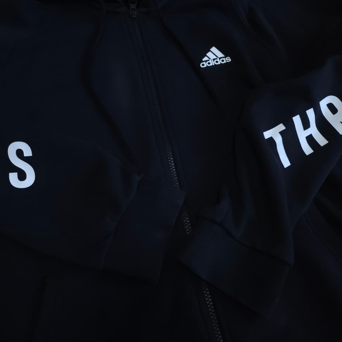 아디다스 후드집업 블랙 95-100 트레이닝 상품이미지8