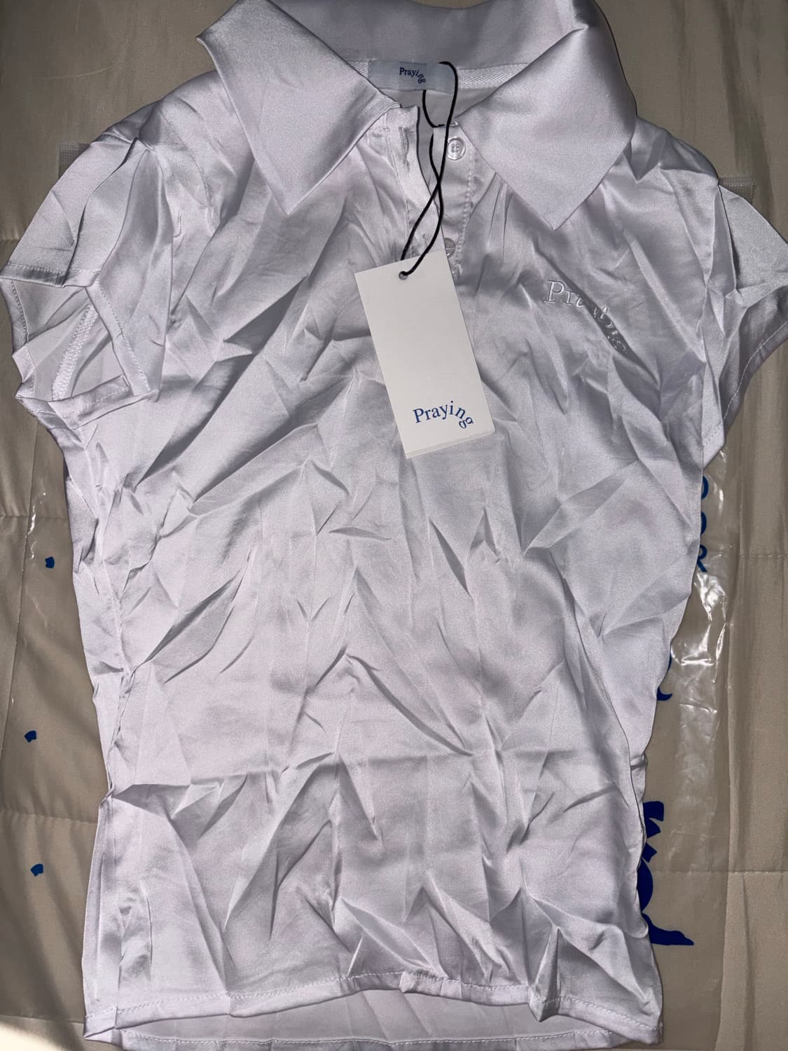 Praying 프레잉 WRINKLED POLO 윙클드 폴로 티 상품이미지3