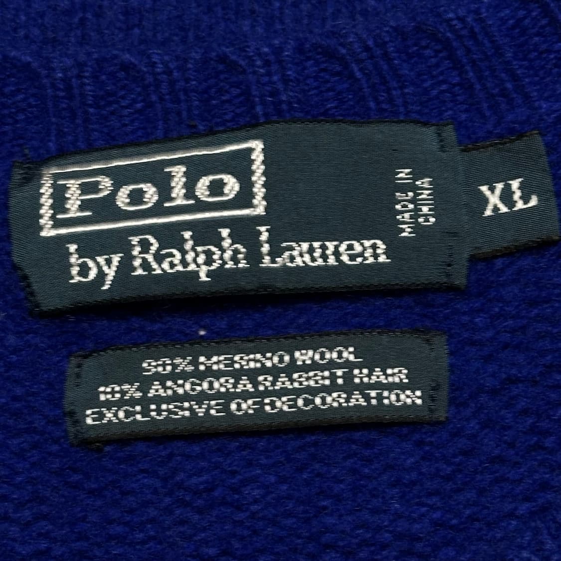 XL 폴로랄프로렌 레드 포니 엘보우 패치 메리노 울 니트 상품이미지4