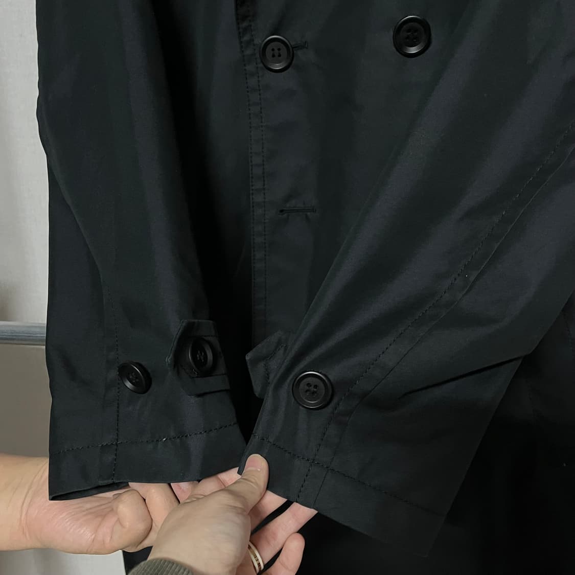 코치(COACH) 블랙 트렌치 코트 S 상품이미지8