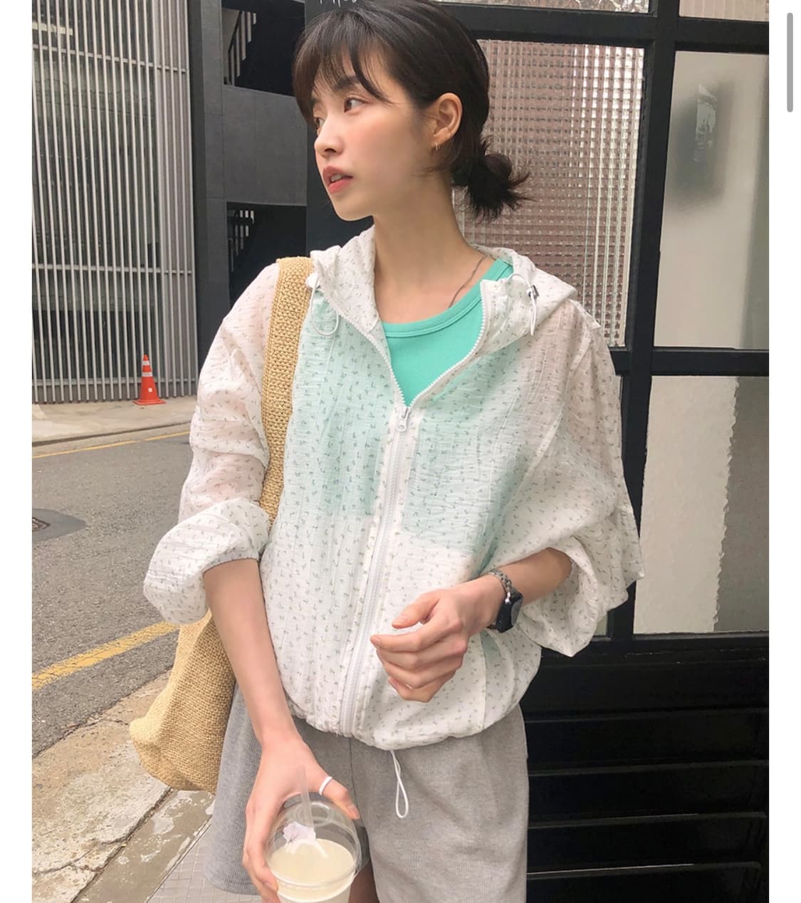 프롬비기닝 윈드브레이커 바람막이 스카이블루 상품이미지1