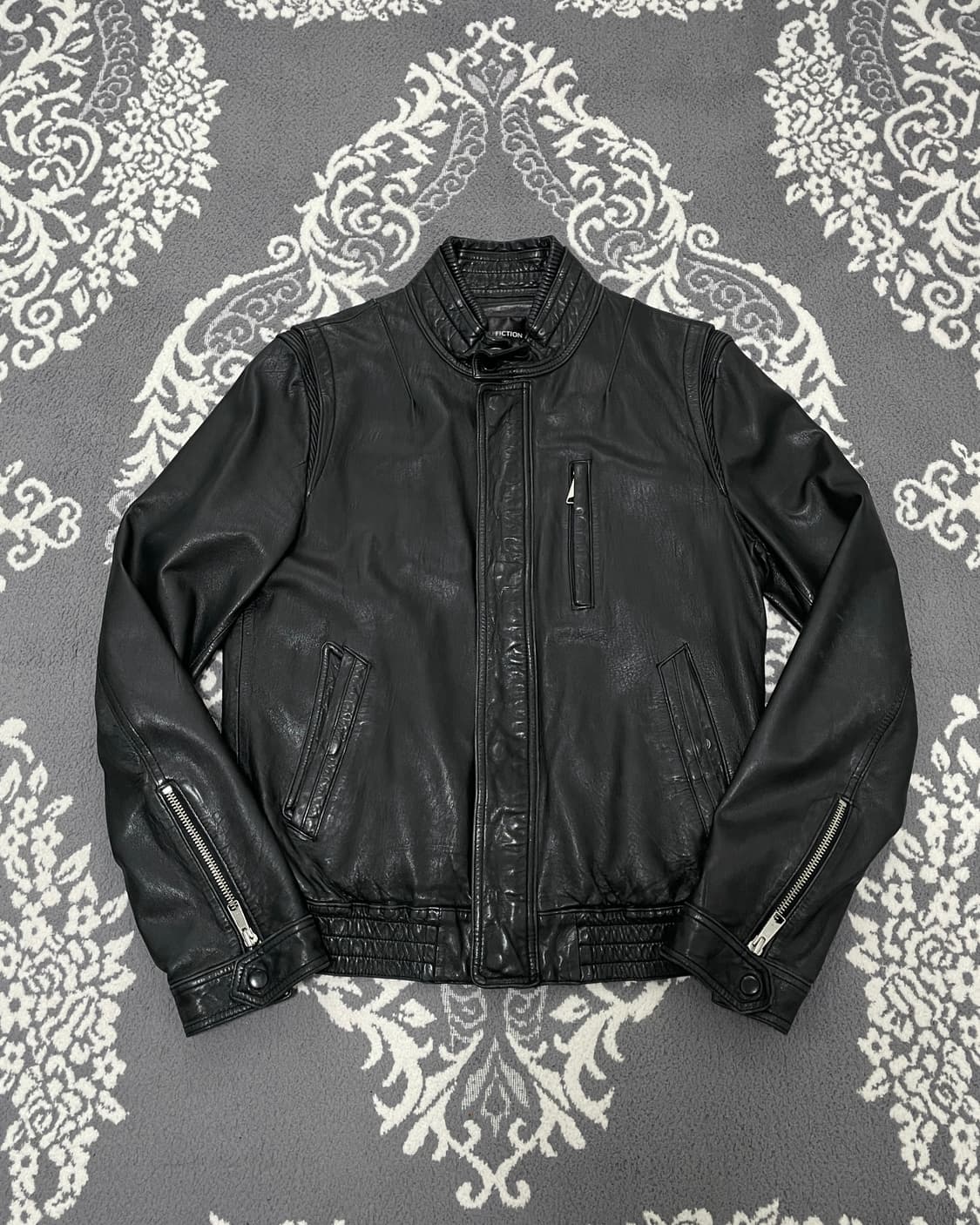 None Black Lambskin Rider Jacket 상품이미지1