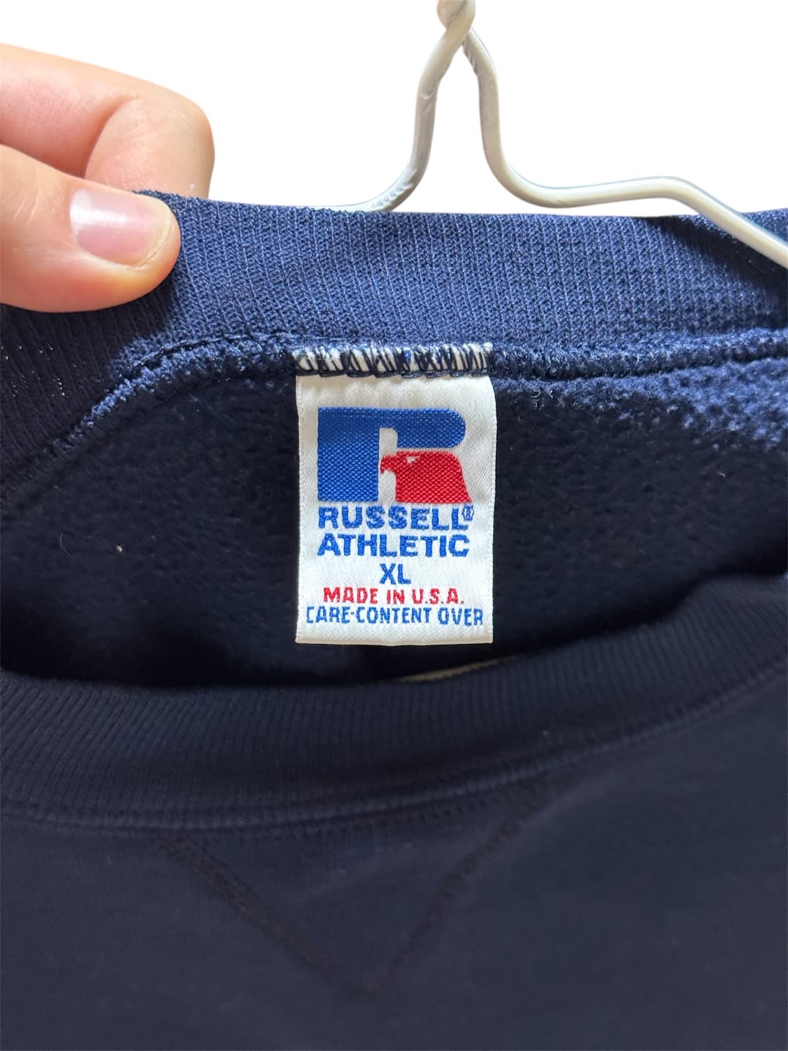 90s 러셀 네이비 스웻 50/50 made in usa 상품이미지3