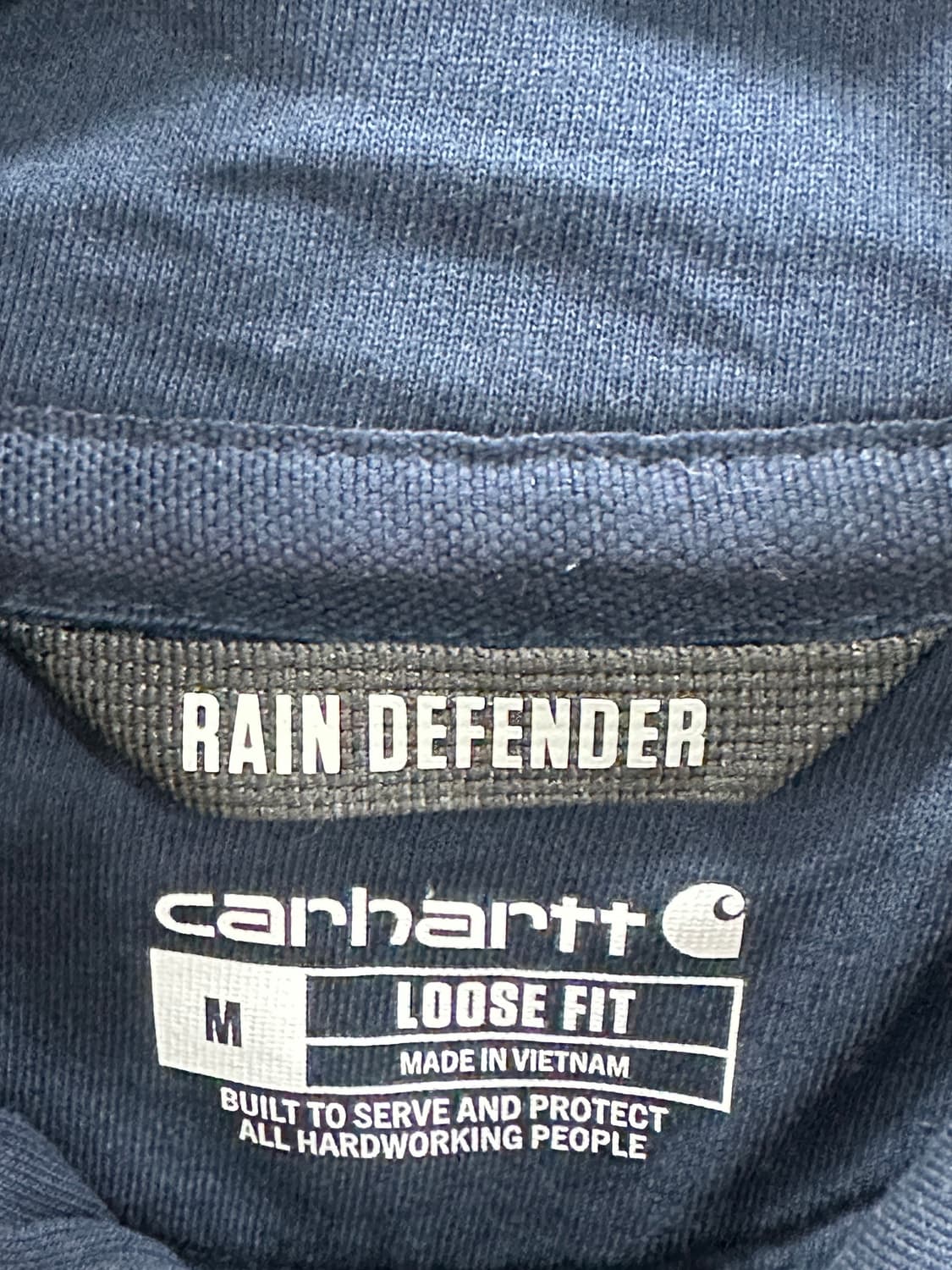 칼하트 레인 디펜더 루즈 핏 써멀 후드 네이비 M 상품이미지5