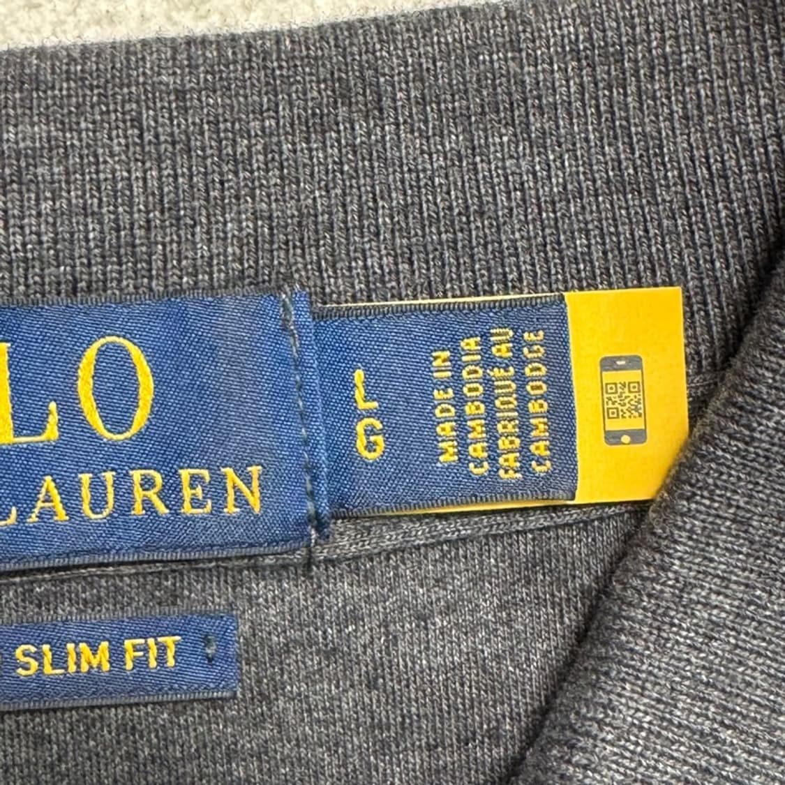 RALPH LAUREN PK 반팔 차콜 그레이 L 상품이미지4