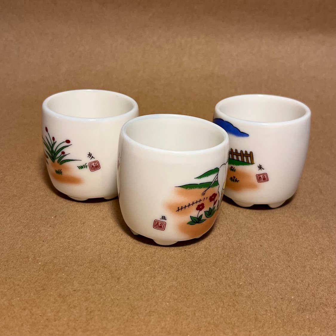 빈티지 미니 도자기 잔 3종  상품이미지5