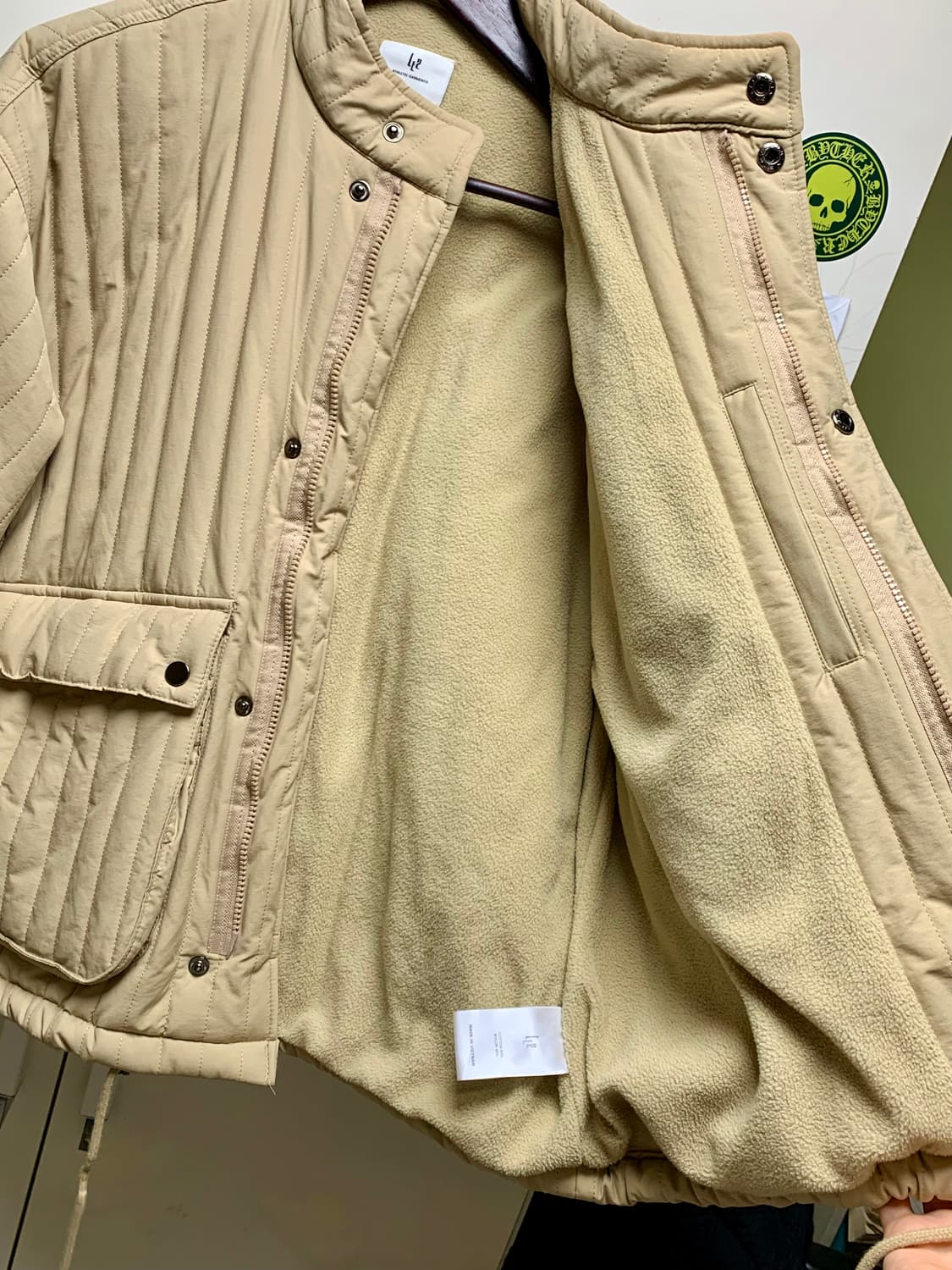 레투 Le2 오버 퀼팅 자켓 베이지 S 상품이미지3