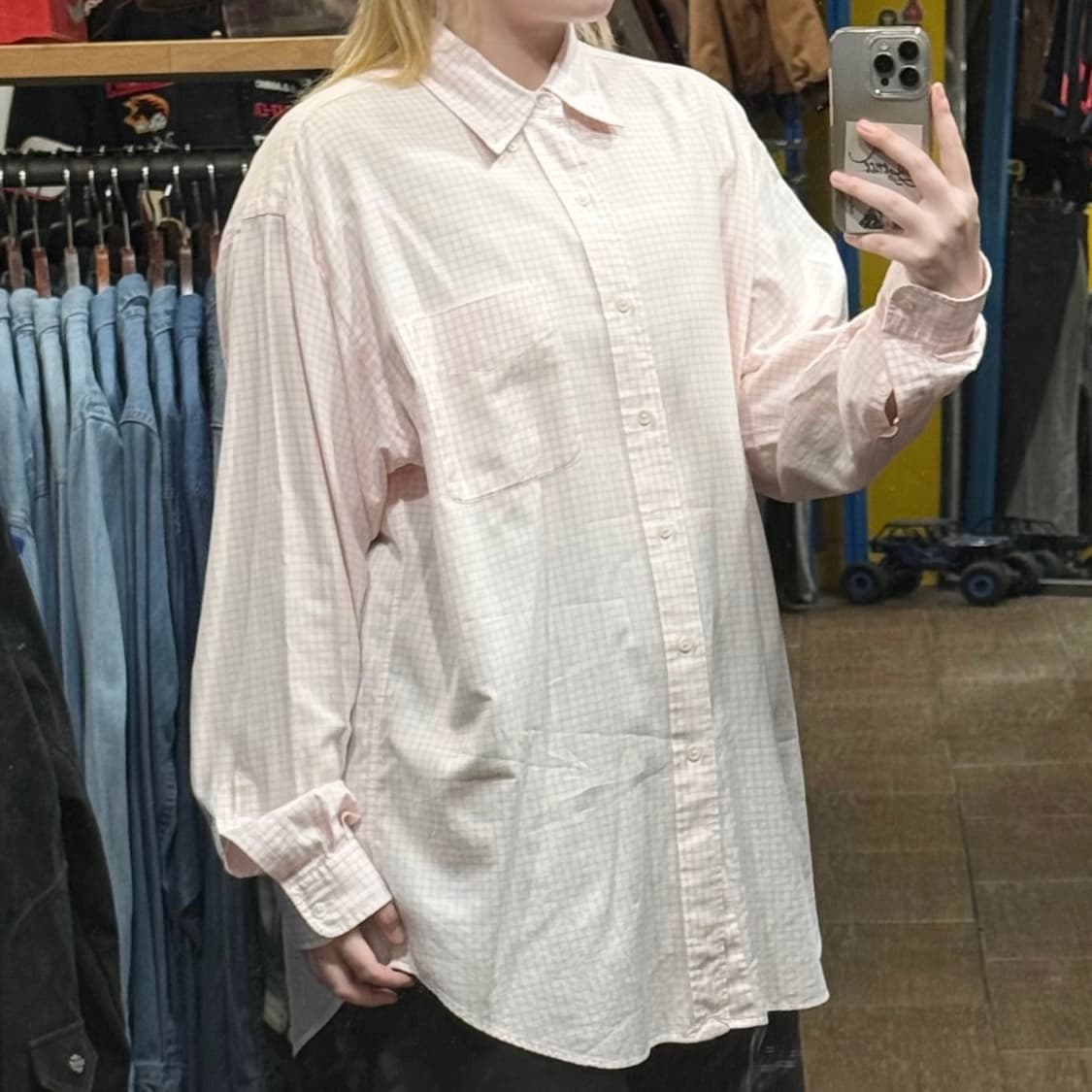 [HI] 폴로 랄프로렌 긴팔셔츠 체크 핑크 상품이미지4