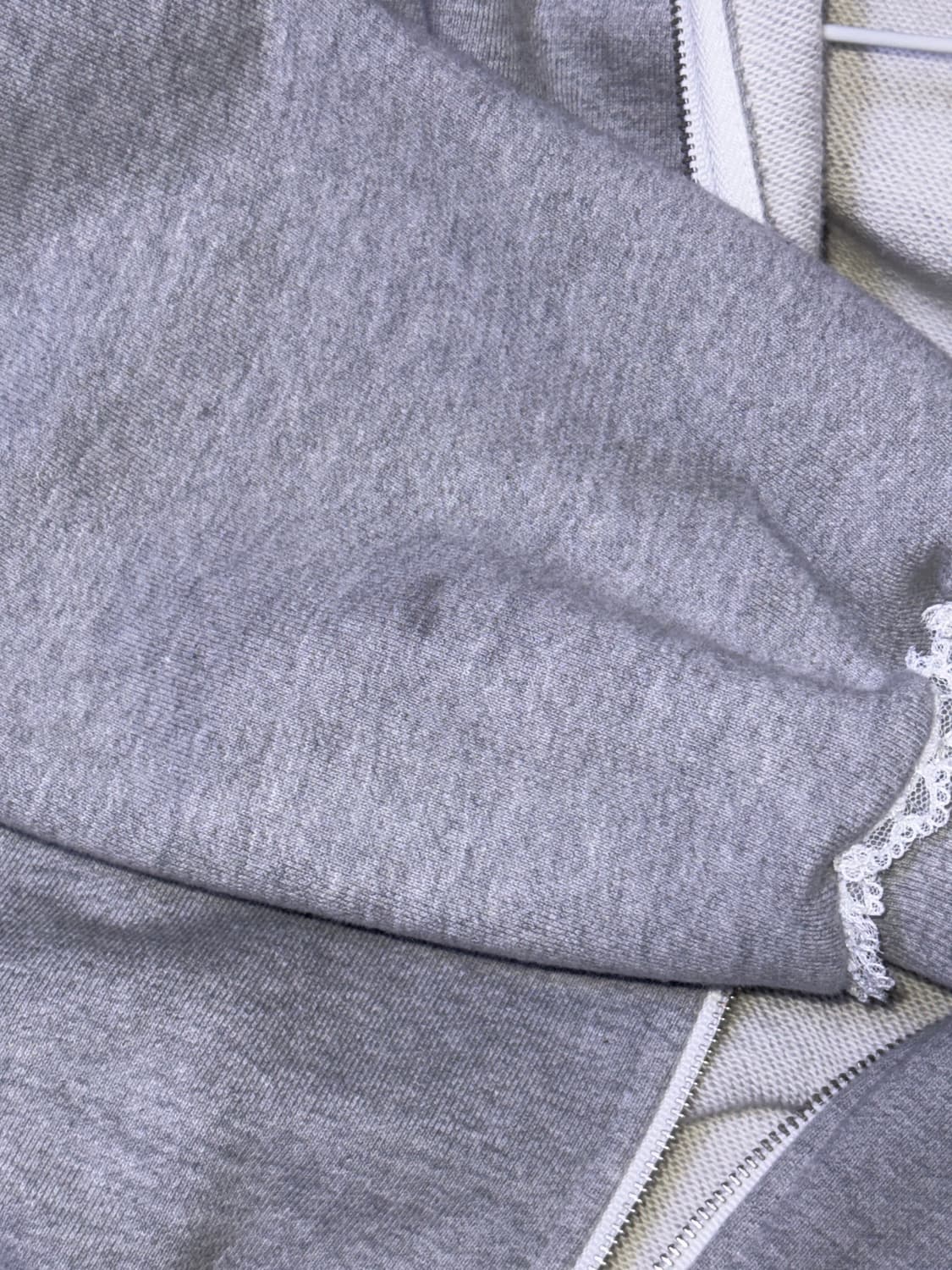 오모모 omomo 릴리 후드집업 그레이 상품이미지2