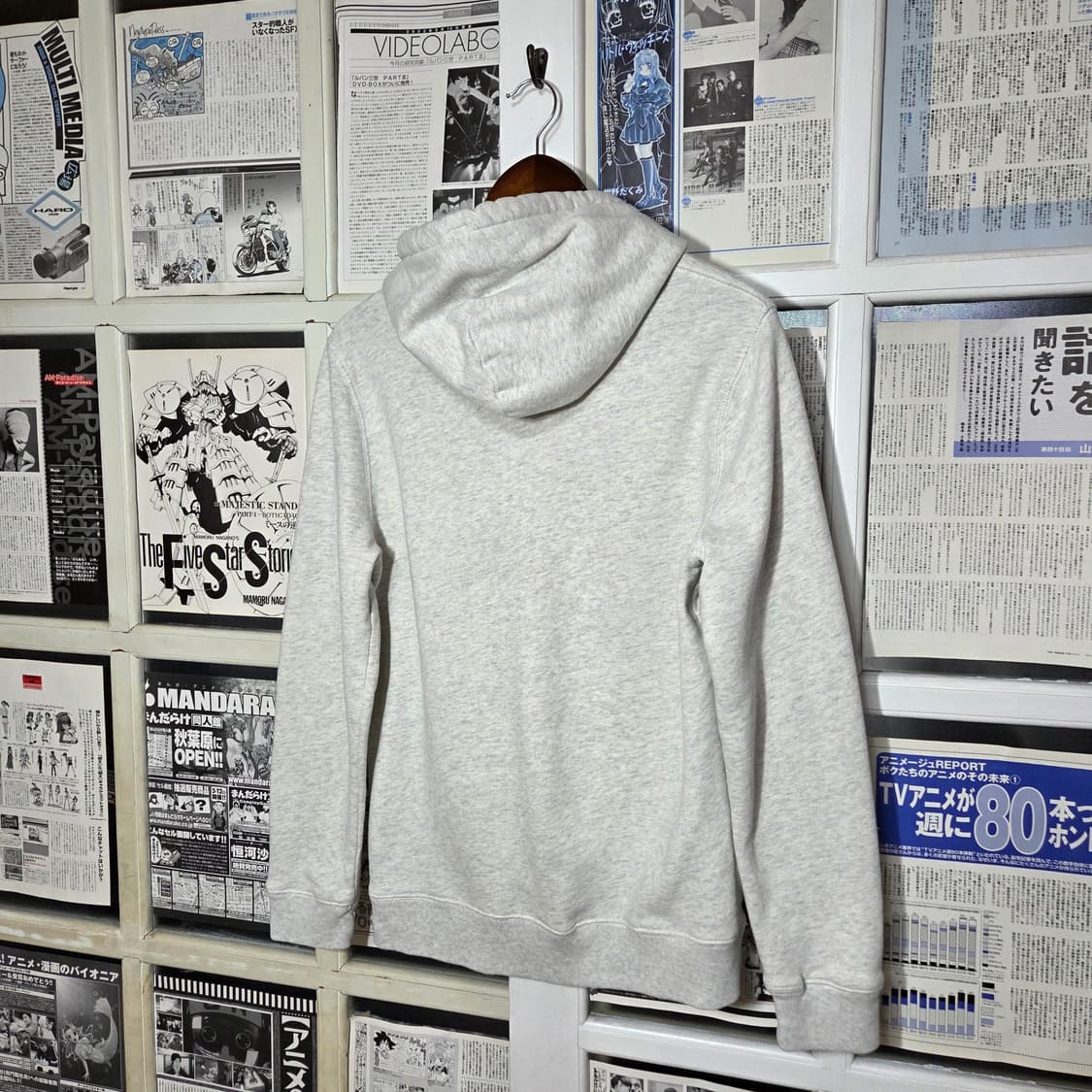 홀리스터 Y2K 멜란지 그레이 후드티 상품이미지5