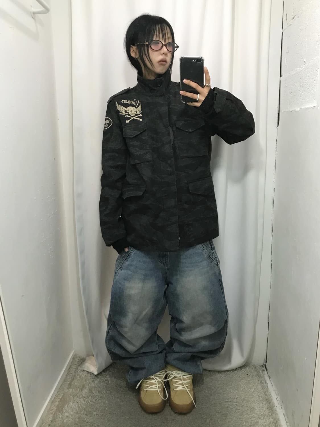 밴슨 M65 하이넥 카모패턴 자수패치 자켓 ( 새상품 )  상품이미지4