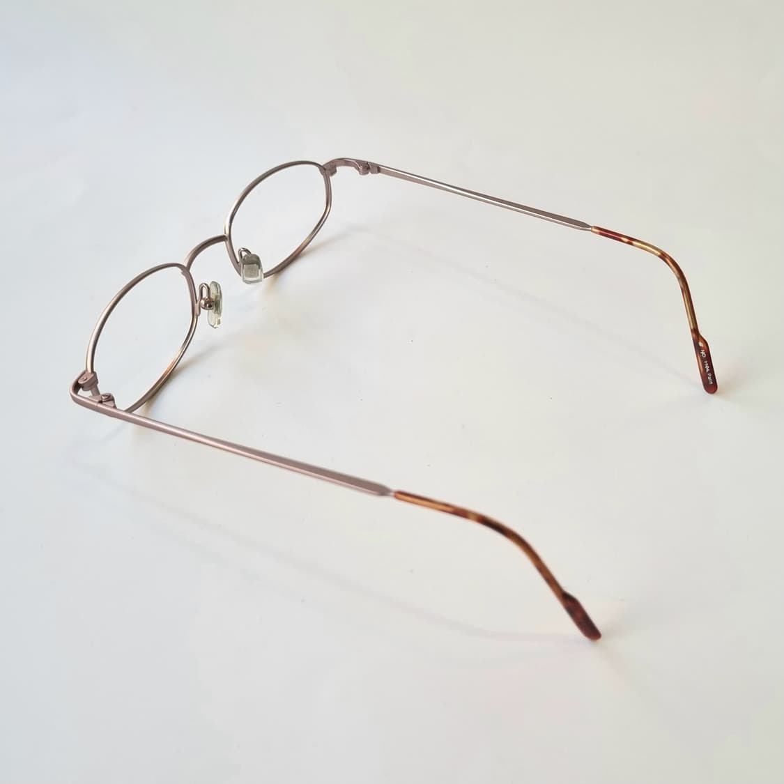데드스탁 건메탈 로즈골드 라운드사각 안경테 382 상품이미지4