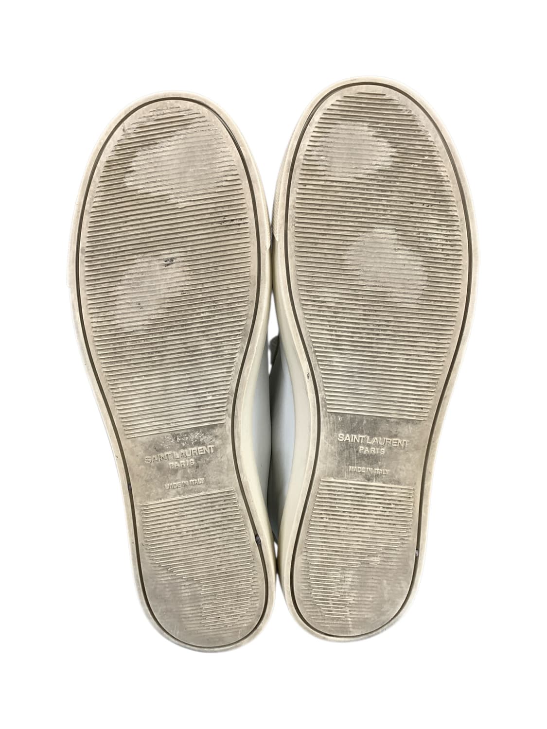 생로랑 레더 벨크로 스니커즈 화이트 42(270) 상품이미지3